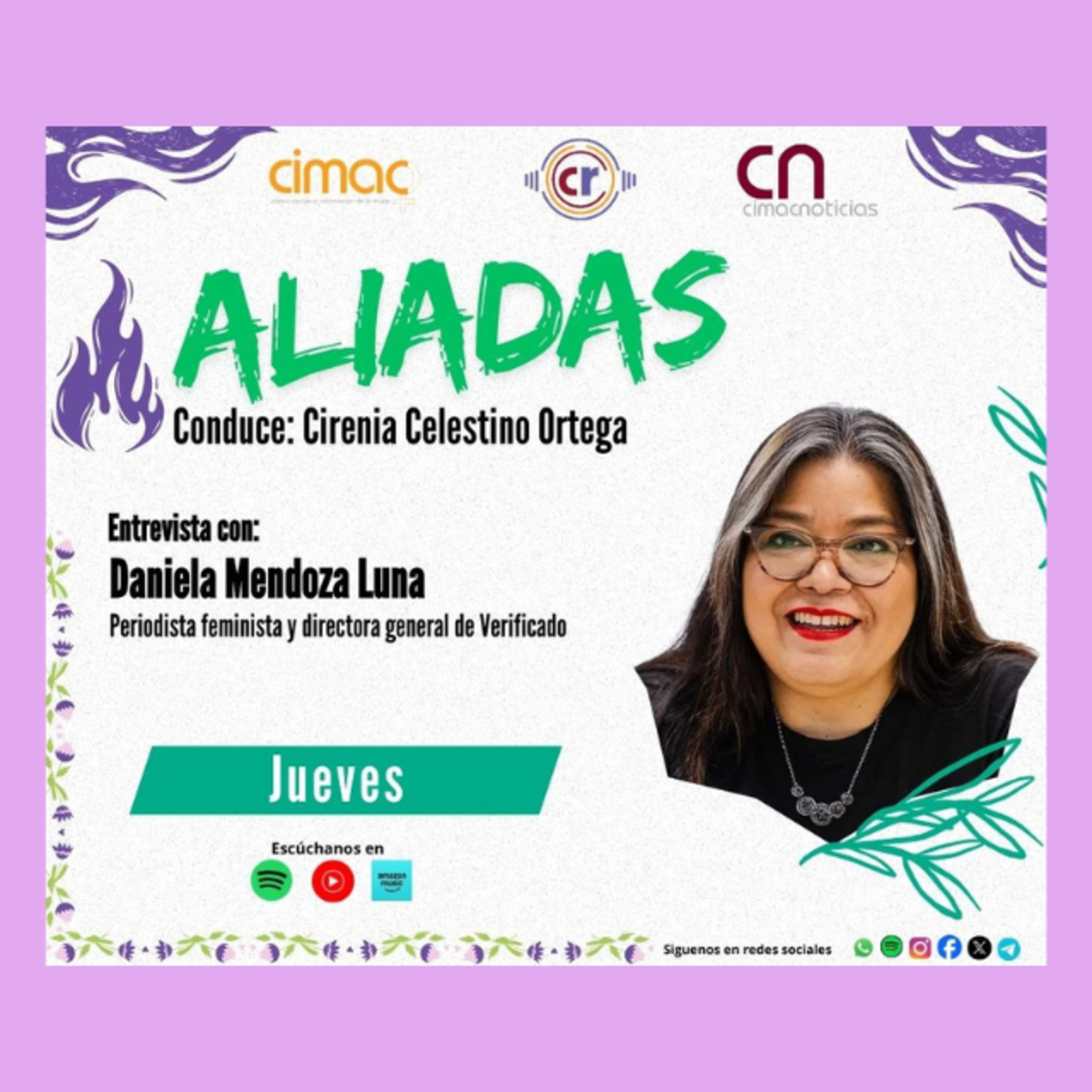 Aliadas: Daniela Mendoza Luna, periodista feminista, docente y directora general de Verificado episode artwork