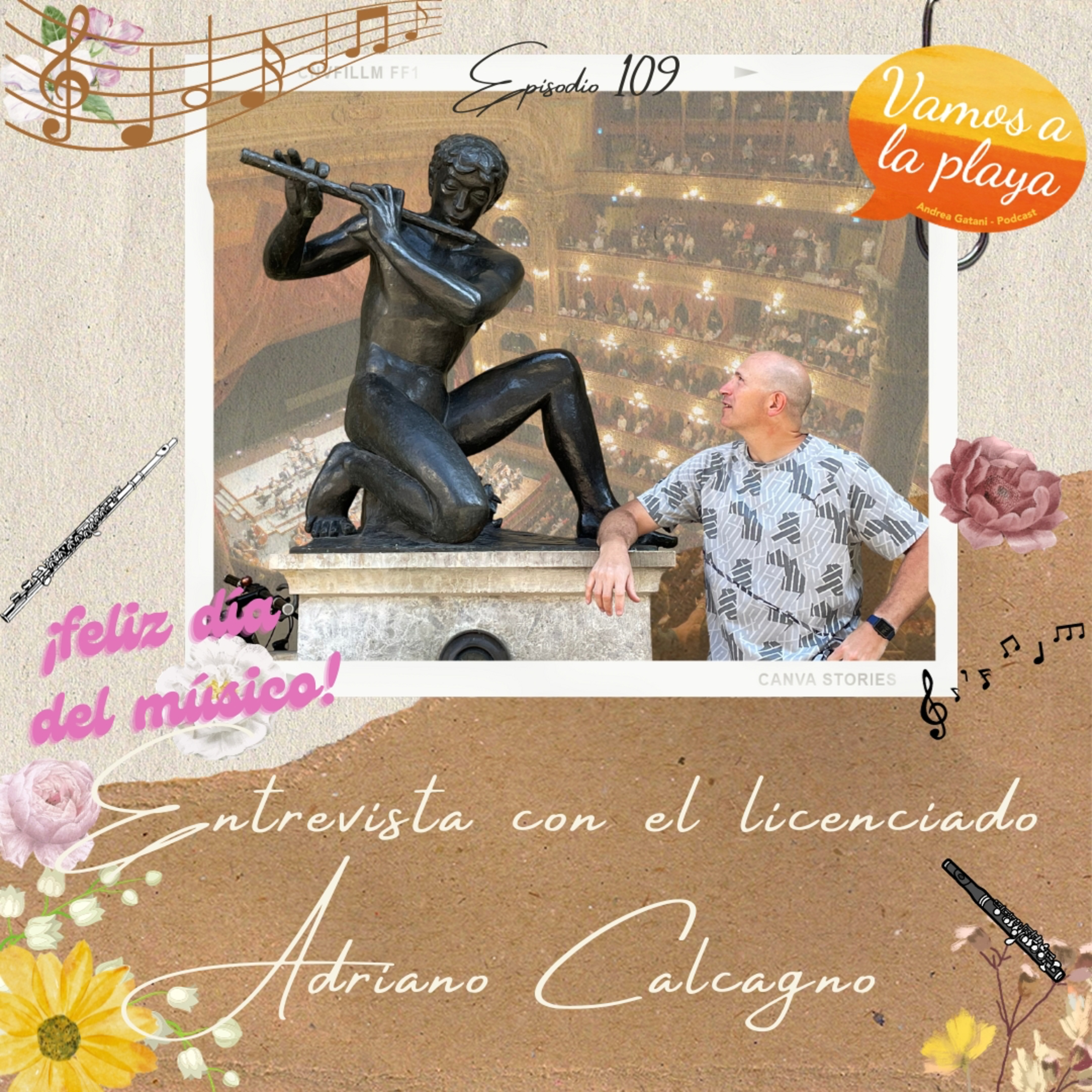109.Entrevista al lic. Adriano Calcagno en el día del músico🎶 episode artwork
