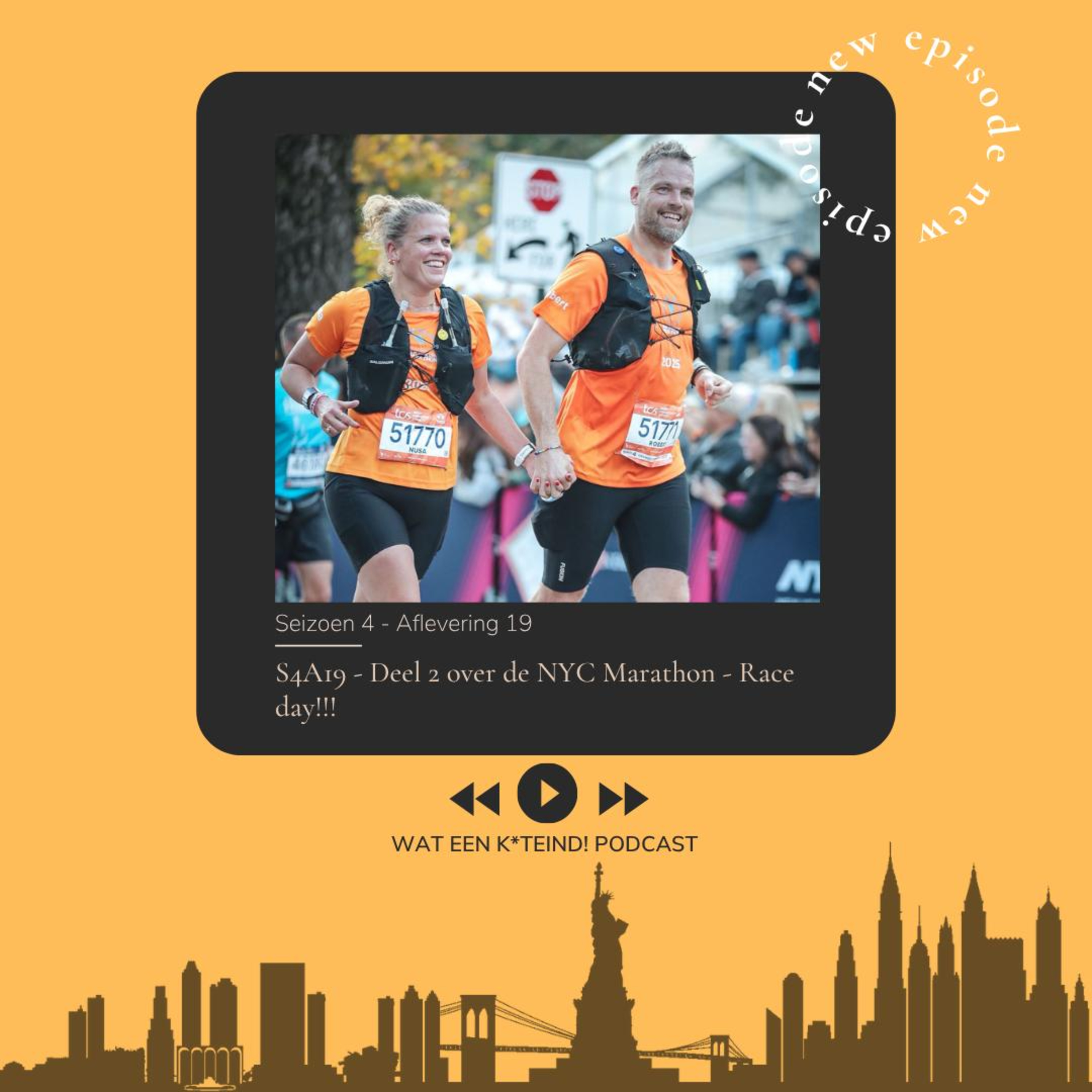 S4A19 - Deel 2 over de NYC Marathon - Race day!!!
