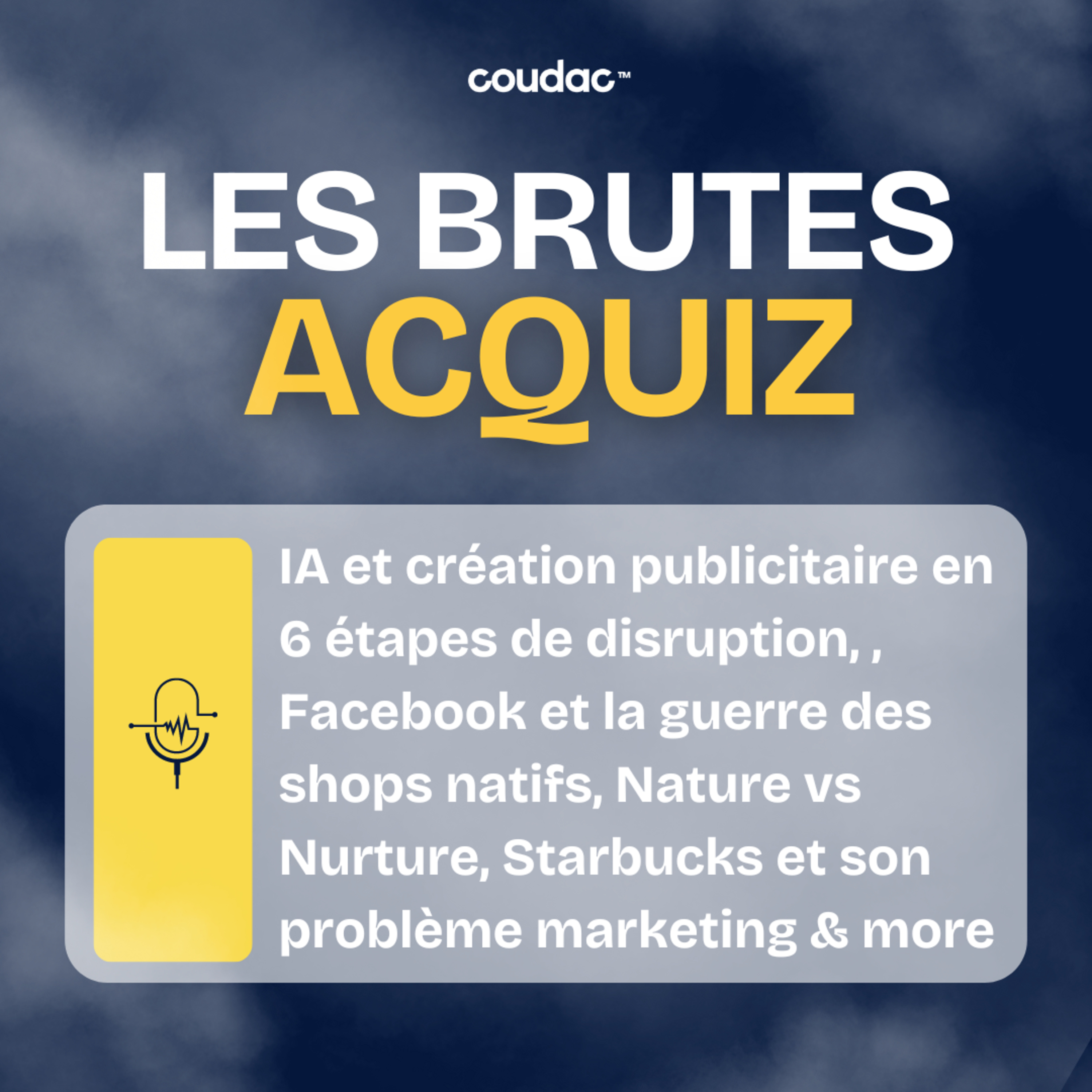 [NOUVEAU FORMAT] - IA et création publicitaire en 6 étapes de disruption, , Facebook et la guerre des shops natifs, Nature vs Nurture, Starbucks et son problème marketing & more