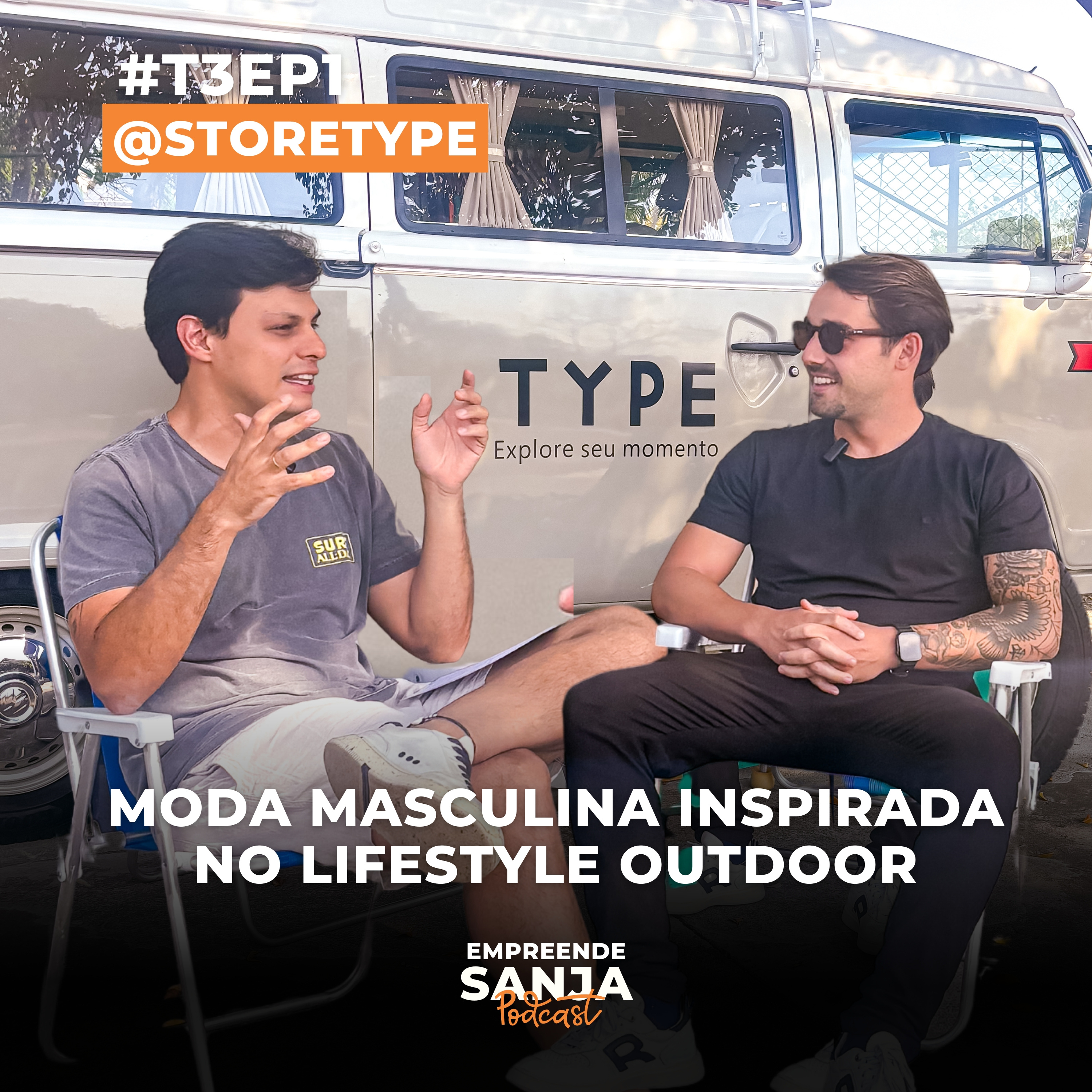 MODA MASCULINA INSPIRADA NO LIFESTYLE OUTDOOR EM SÃO JOSÉ DOS CAMPOS I TYPE : Empreende Sanja Podcast #T3EP1