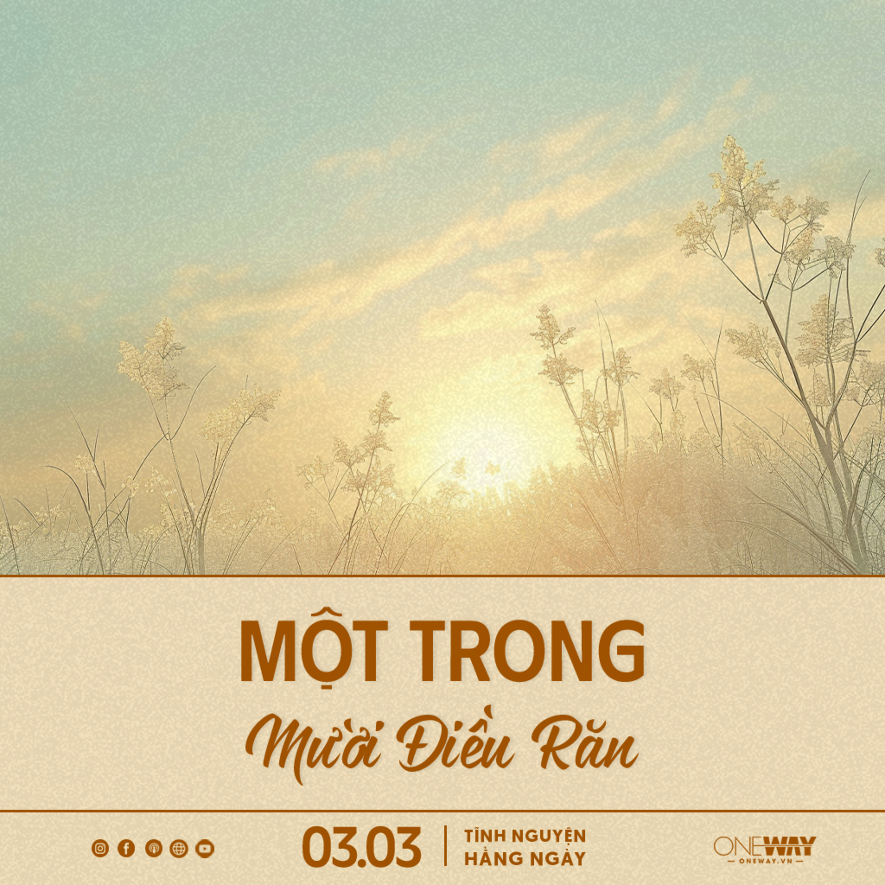 MỘT TRONG MƯỜI ĐIỀU RĂN | Tĩnh Nguyện Hằng Ngày 03/03/2024 episode artwork