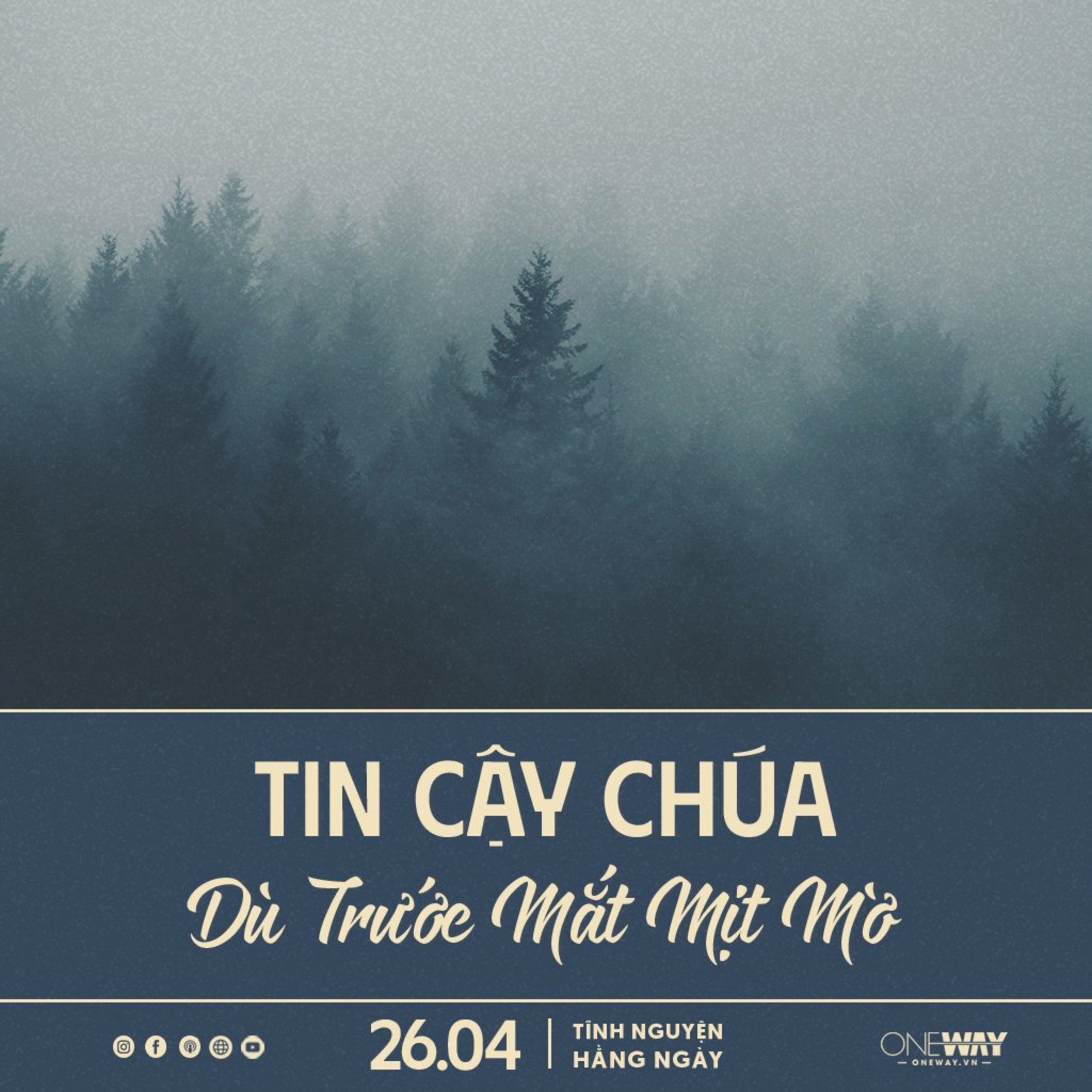 TIN CẬY CHÚA DÙ TRƯỚC MẮT MỊT MỜ | Tĩnh Nguyện Hằng Ngày 26/04/2024 episode artwork