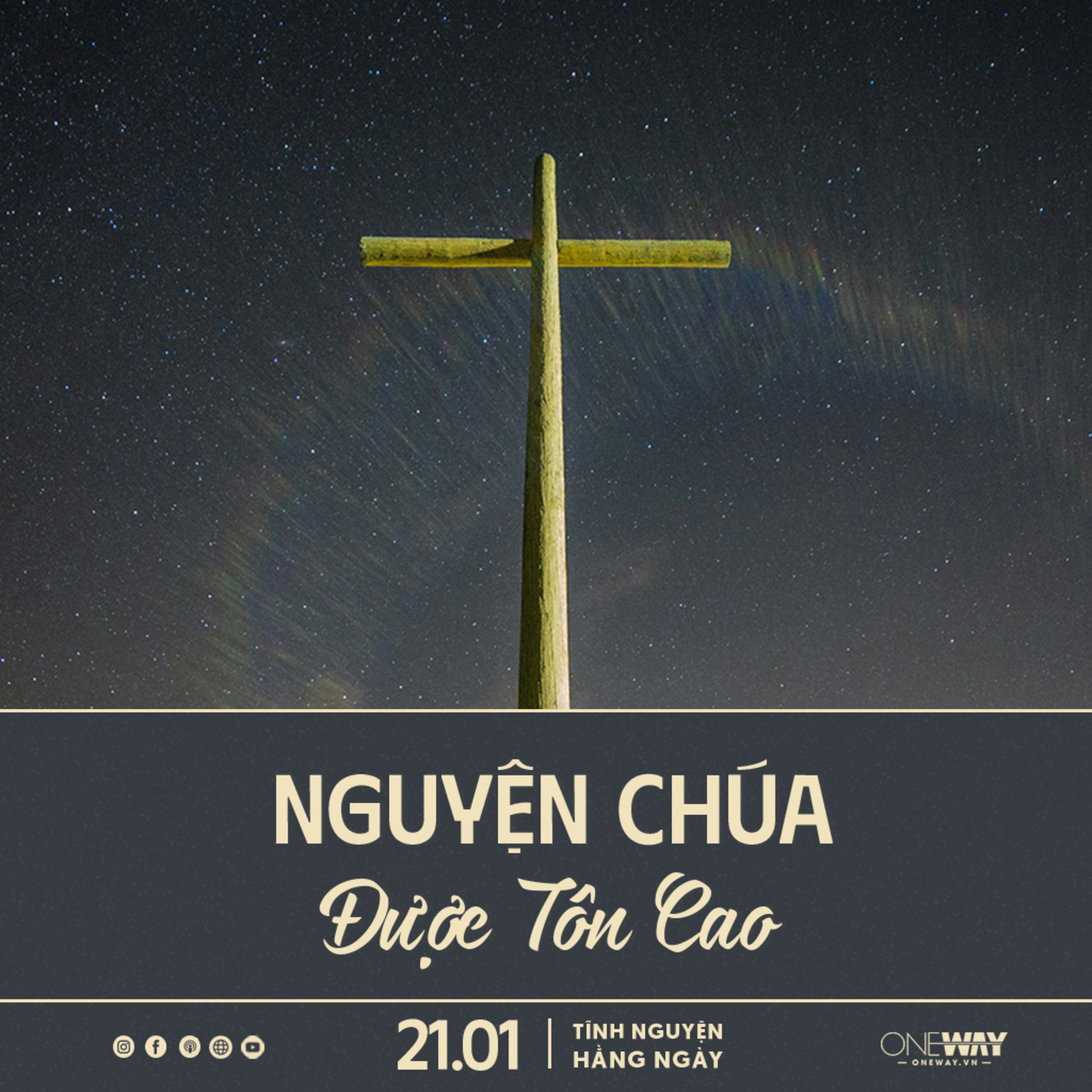 NGUYỆN CHÚA ĐƯỢC TÔN CAO | Tĩnh Nguyện Hằng Ngày 21/01/2025 episode artwork