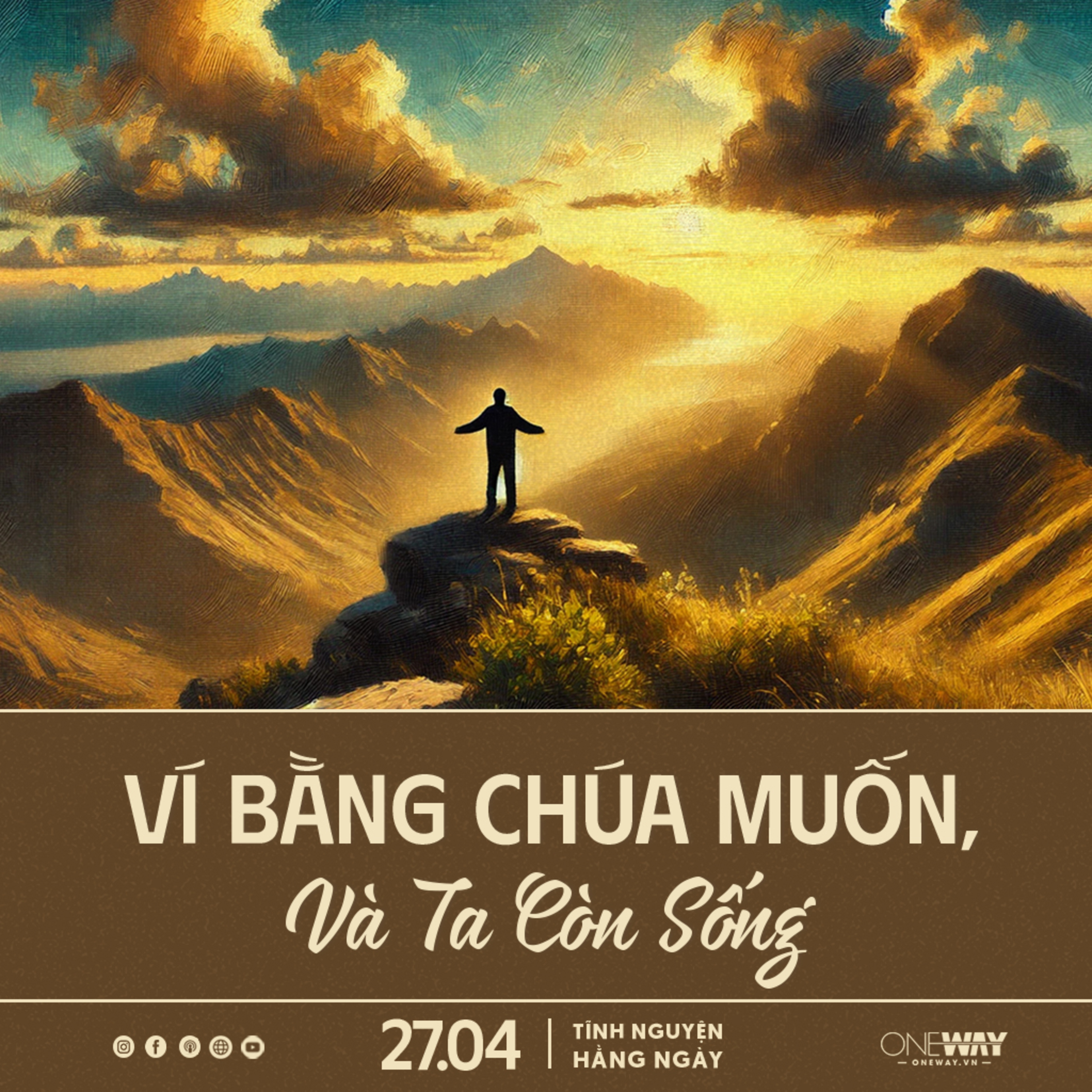 VÍ BẰNG CHÚA MUỐN, VÀ TA CÒN SỐNG | Tĩnh Nguyện Hằng Ngày 27/04/2025 episode artwork