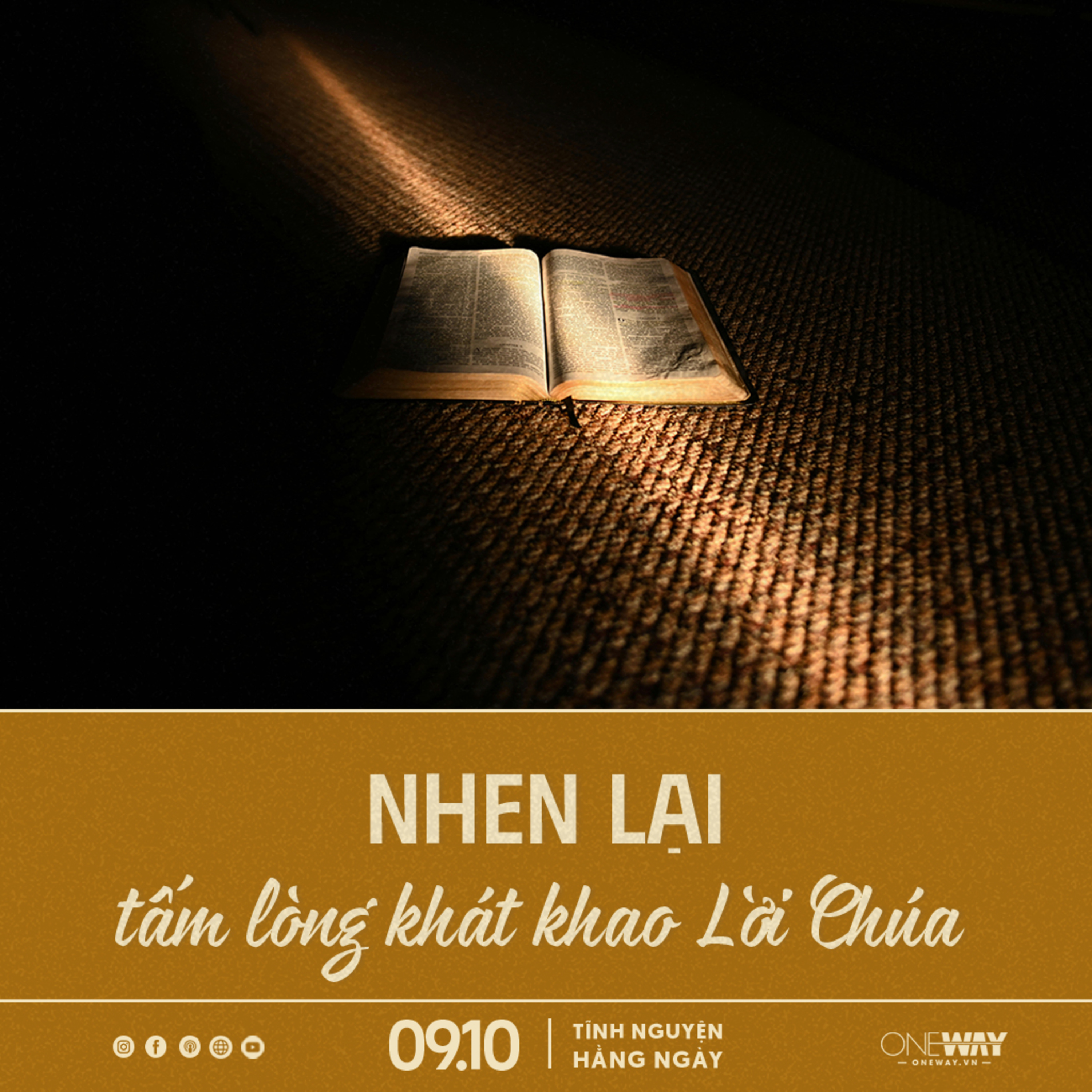 NHEN LẠI TẤM LÒNG KHÁT KHAO LỜI CHÚA | Tĩnh Nguyện Hằng Ngày 09/10/2025  episode artwork