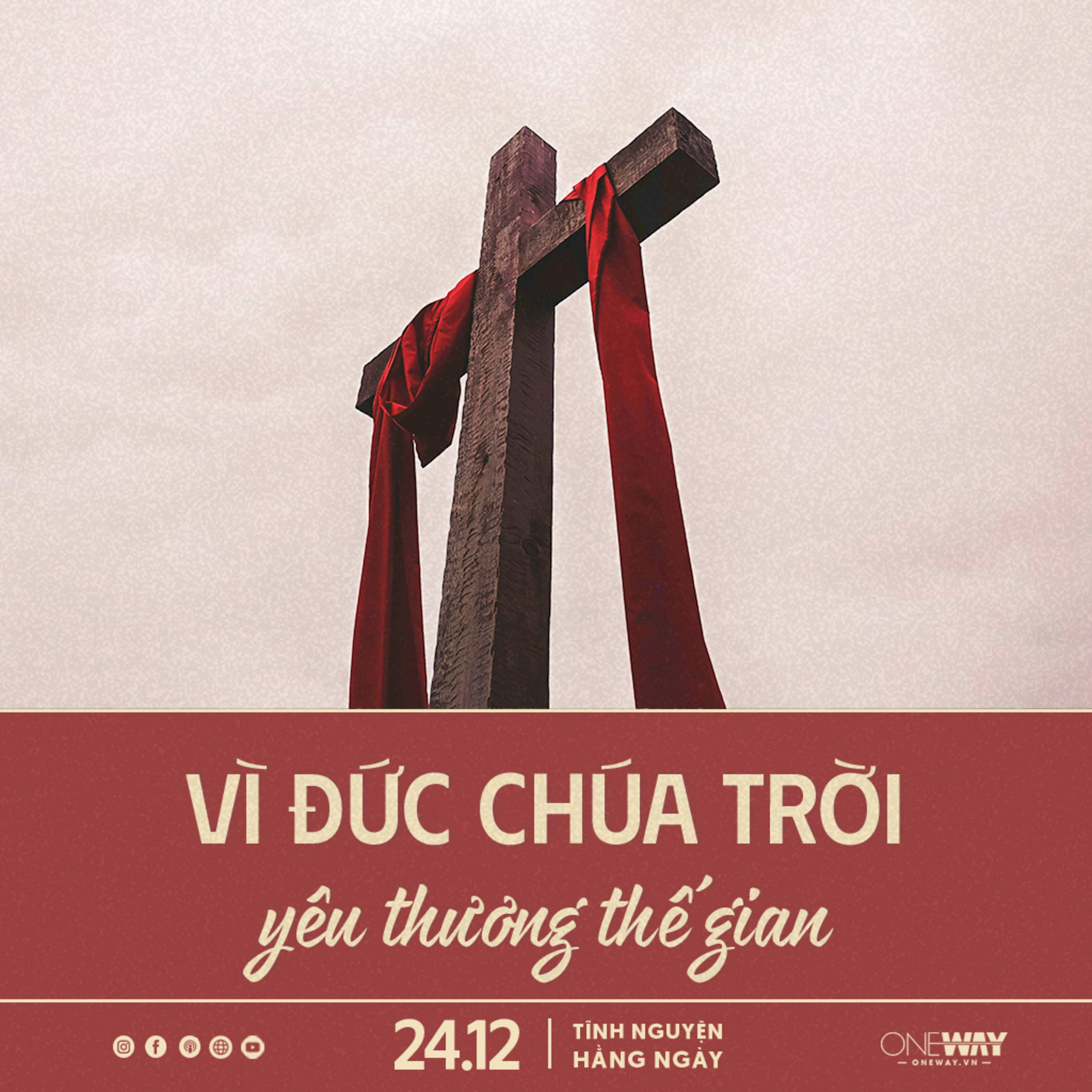 VÌ ĐỨC CHÚA TRỜI YÊU THƯƠNG THẾ GIAN | Tĩnh Nguyện Hằng Ngày 24/12/2025 episode artwork