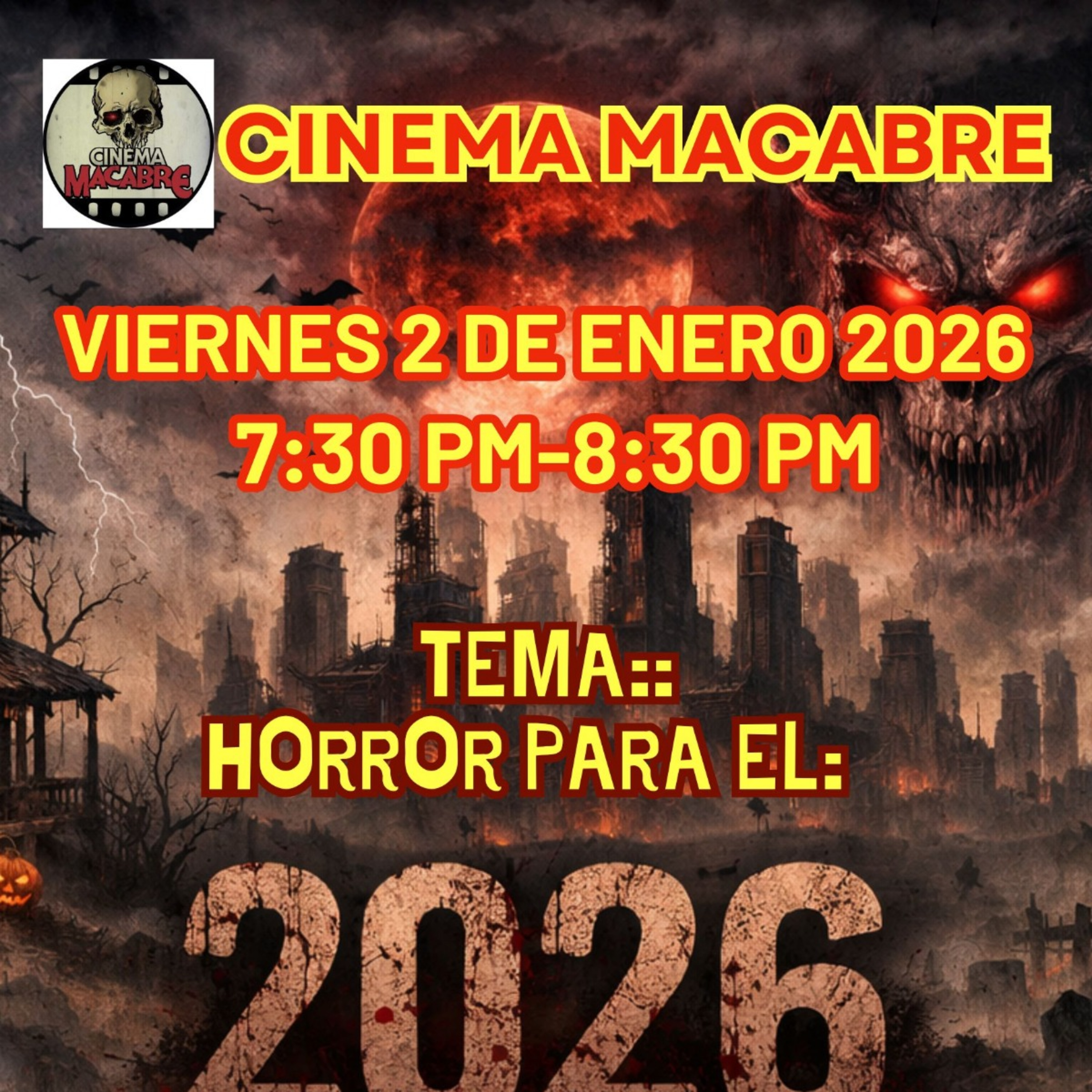 Cinema Macabre 2 De Enero 2026 episode artwork