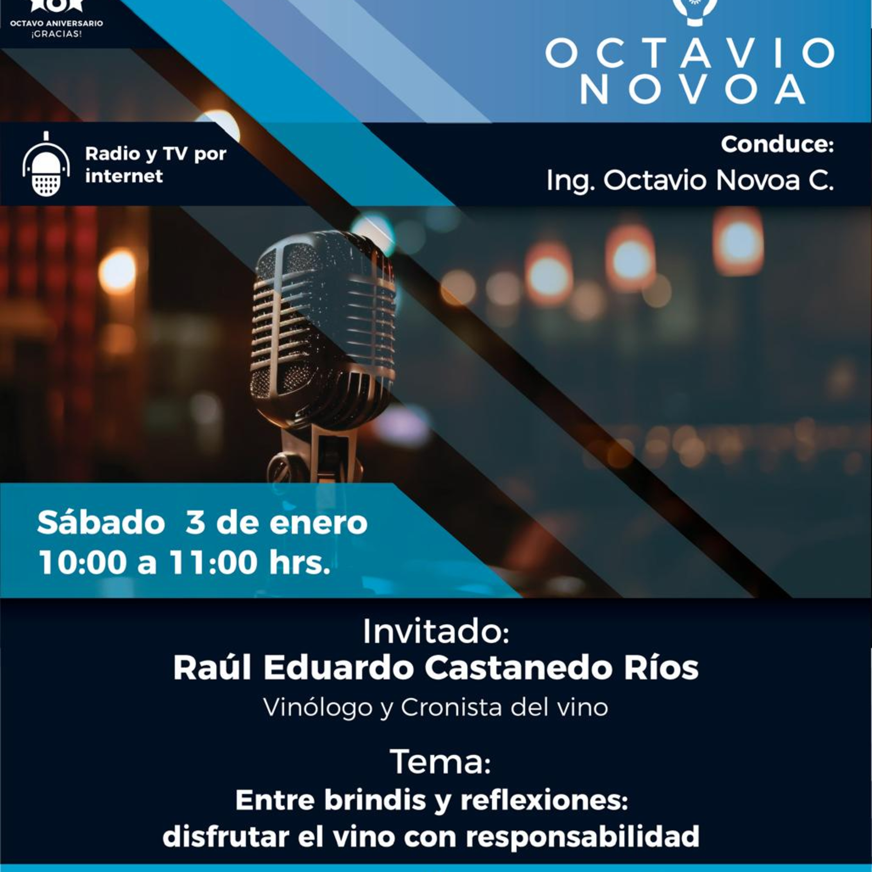 Charlando Con Octavio Novoa 3 De Enero 2026 episode artwork