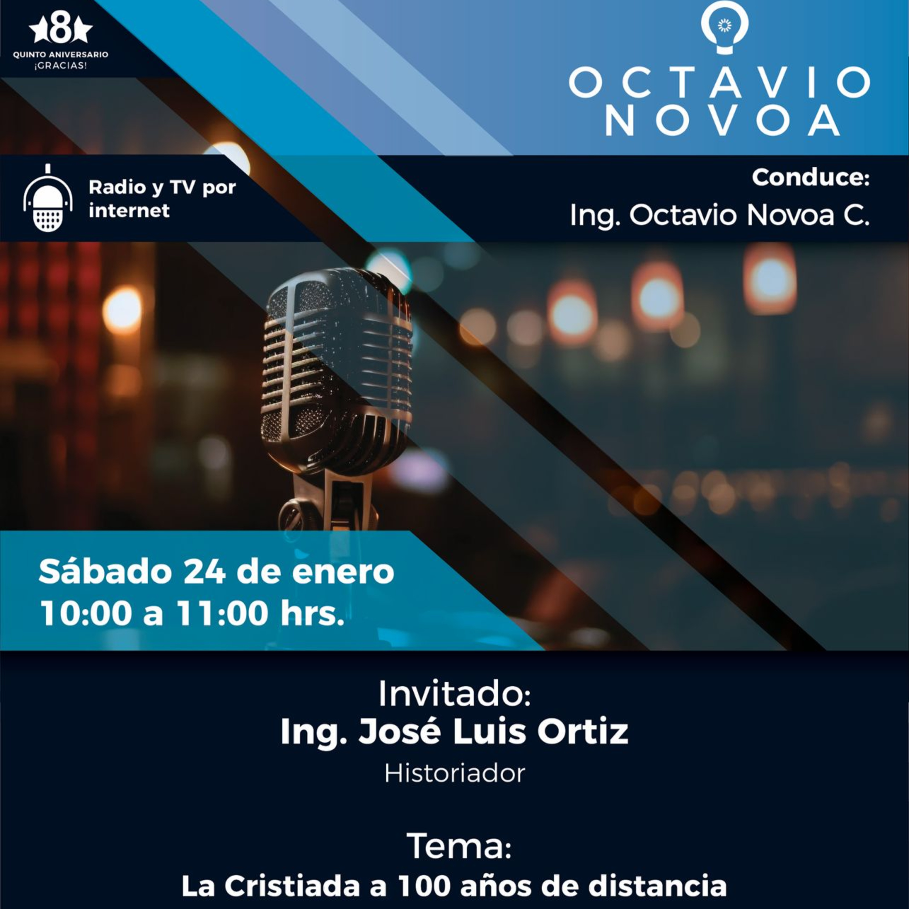 Charlando Con Octavio Novoa 24 De Enero 2026 episode artwork