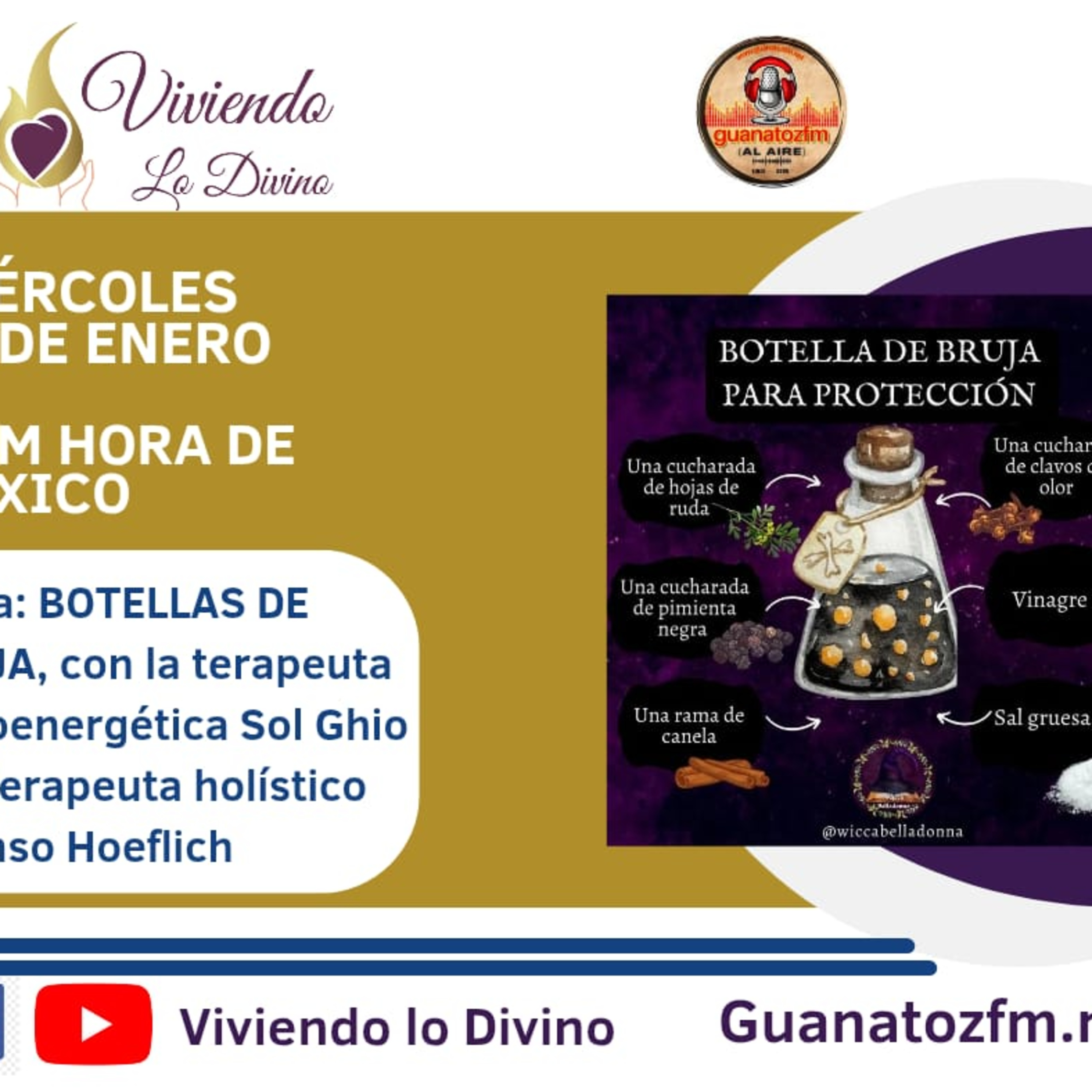 Viviendo lo Divino_ Cómo hacer botellas de bruja_ 28 de enero 2026 episode artwork