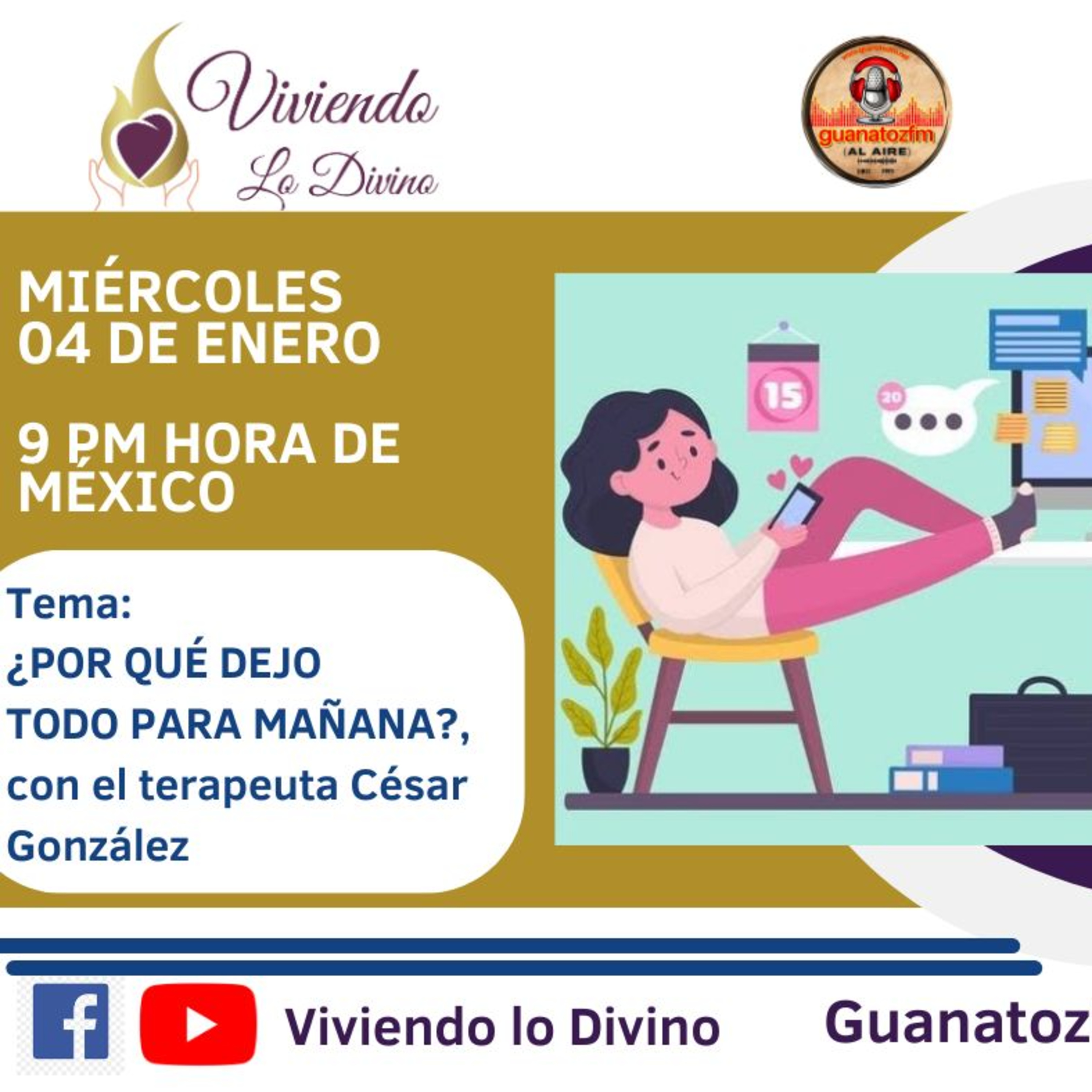 Viviendo lo Divino _Por qué dejo todo para mañana_ 04 de febrero 2026 episode artwork