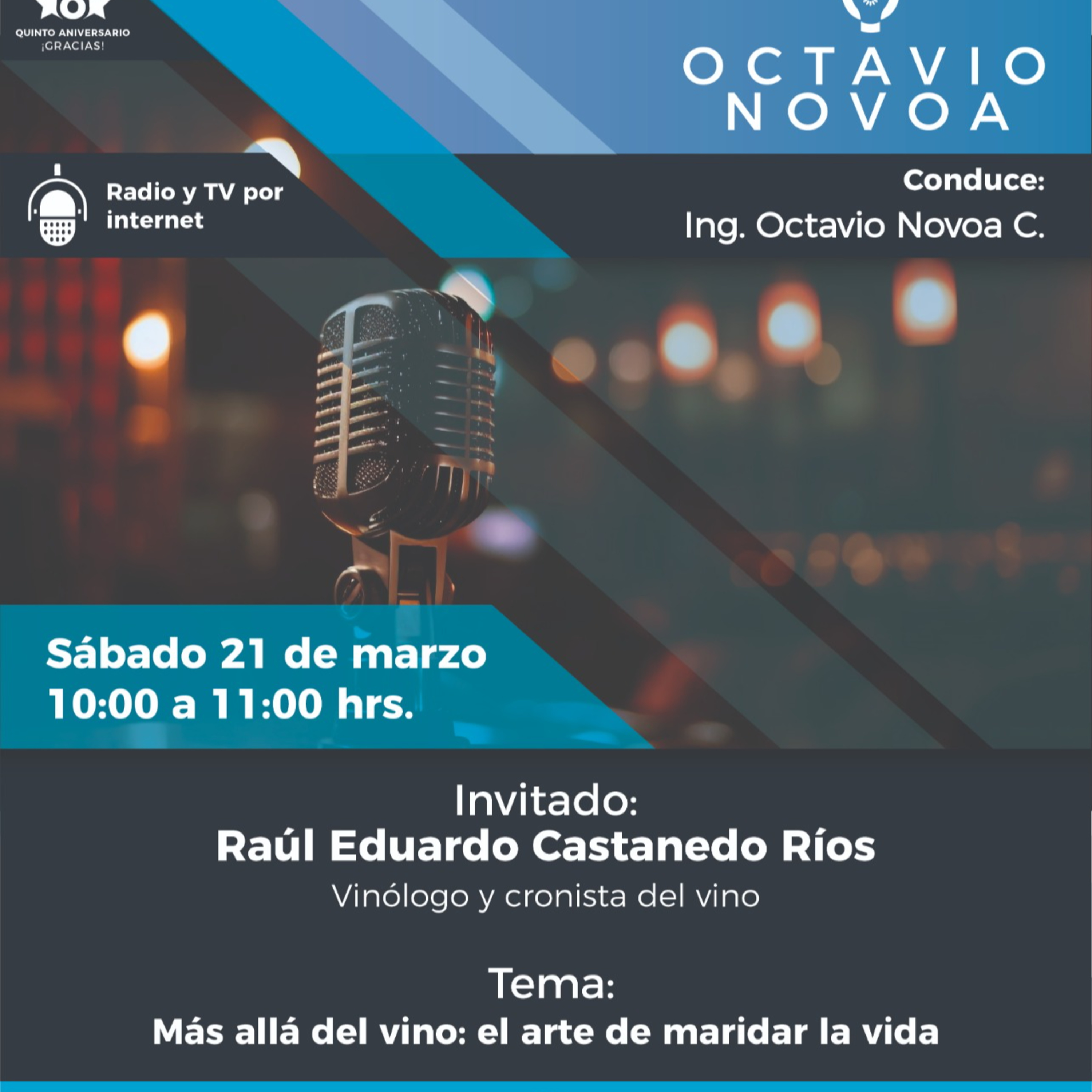 Charlando Con Octavio Novoa 21 De Marzo 2026 episode artwork