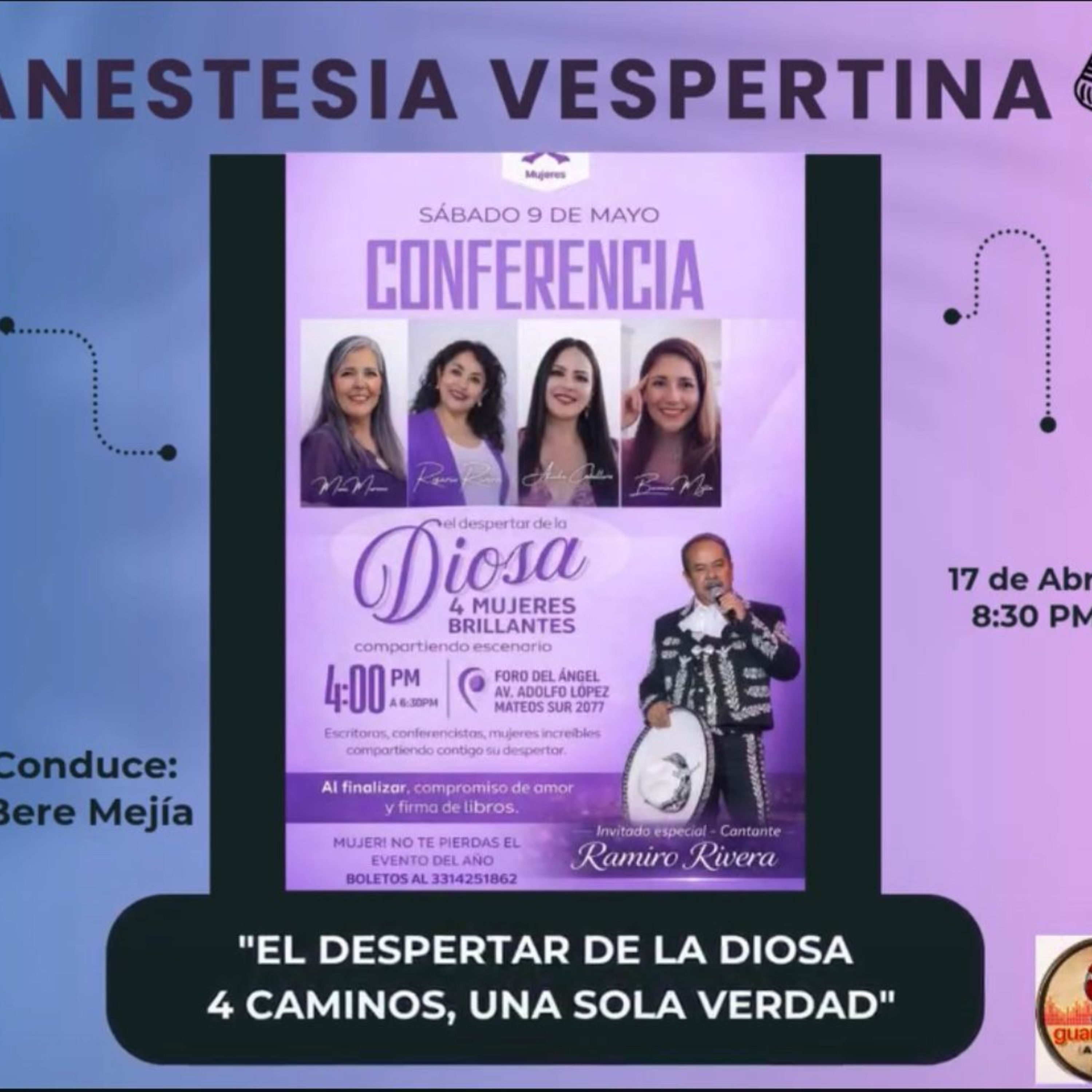Anestesia Vespertina 17 De Abril 2026