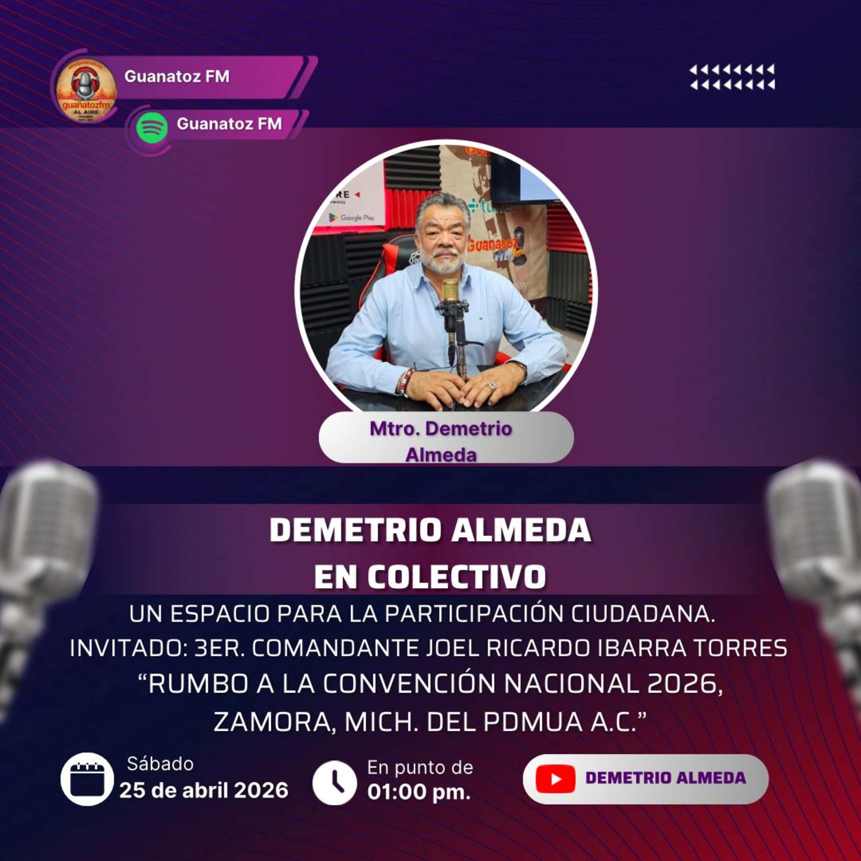 Demetrio Almeda En Colectivo 2 De Mayo 2026
