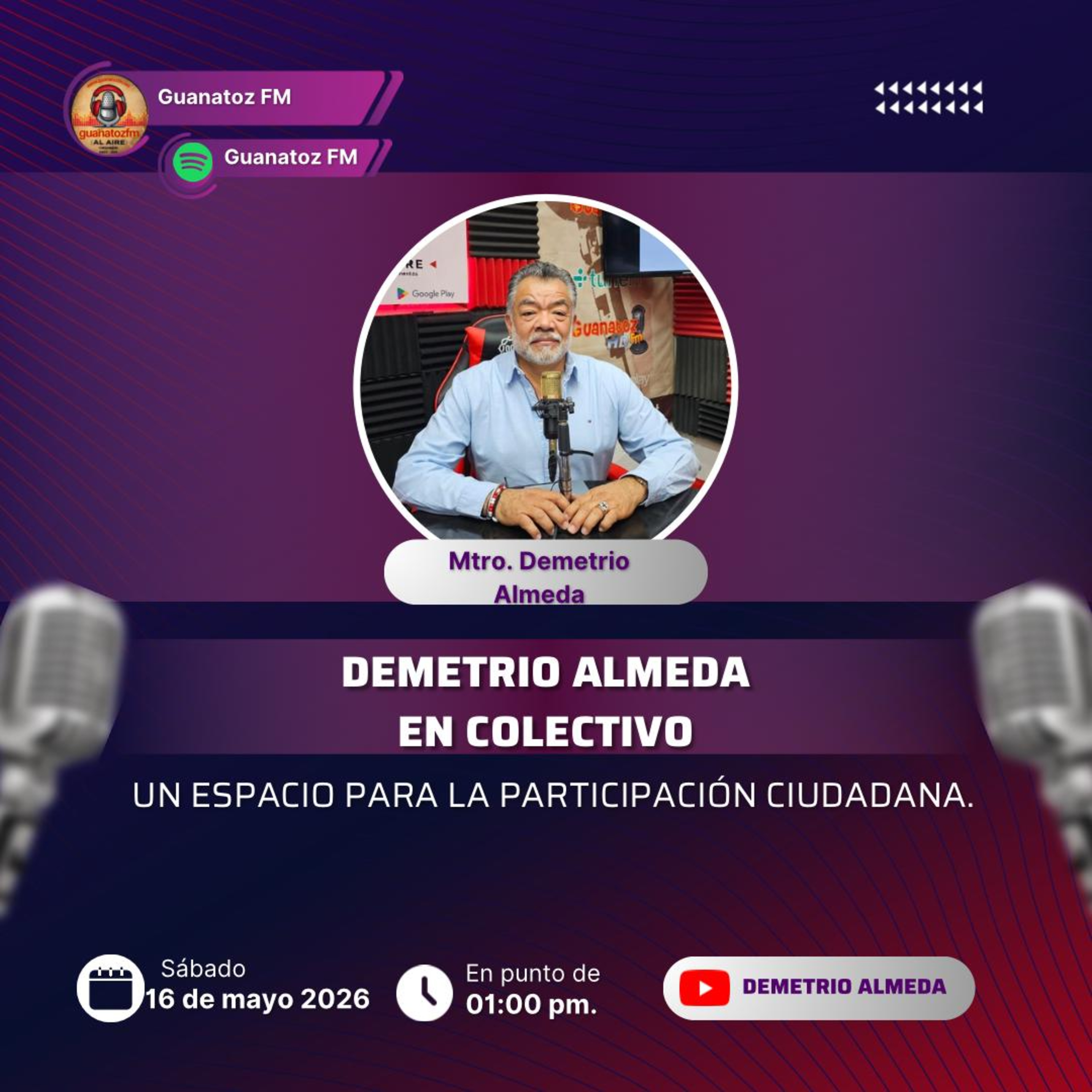 Demetrio Almeda En Colectivo 16 De Mayo 2026