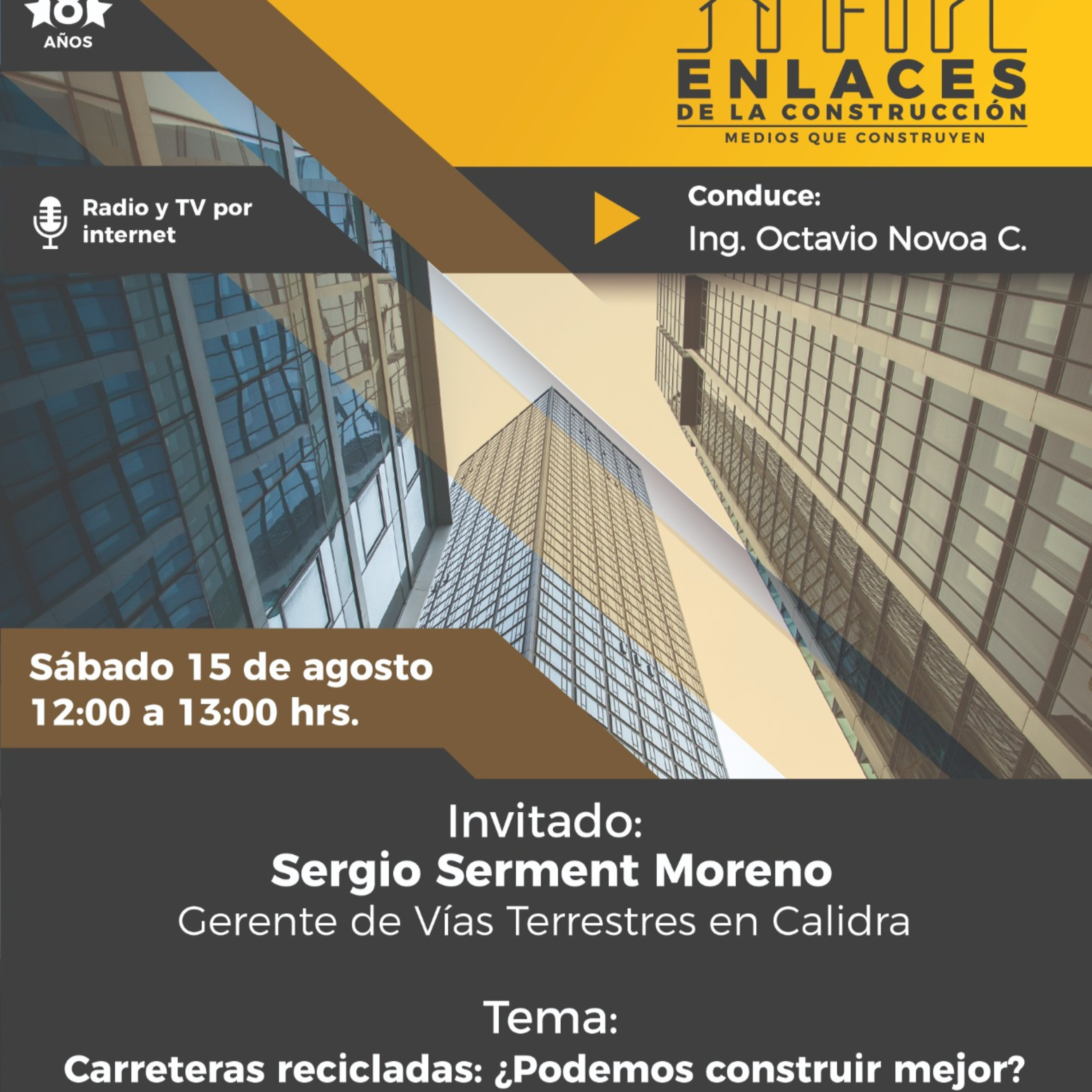 Enlaces De La Construccion 15 De Agosto 2026 episode artwork