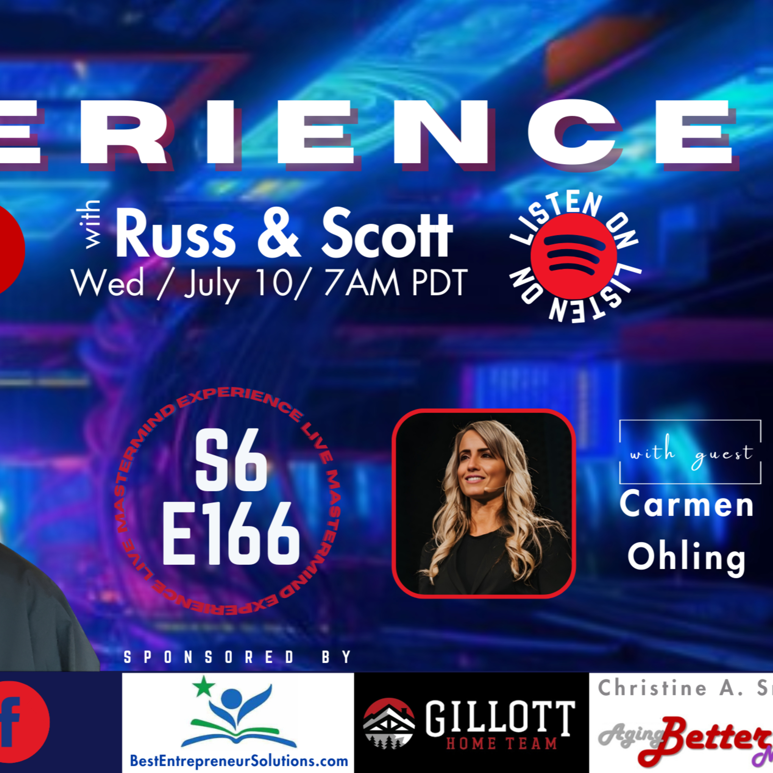 The Experience Live with Russ & Scott, S6E166, with Carmen Ohling episode artwork