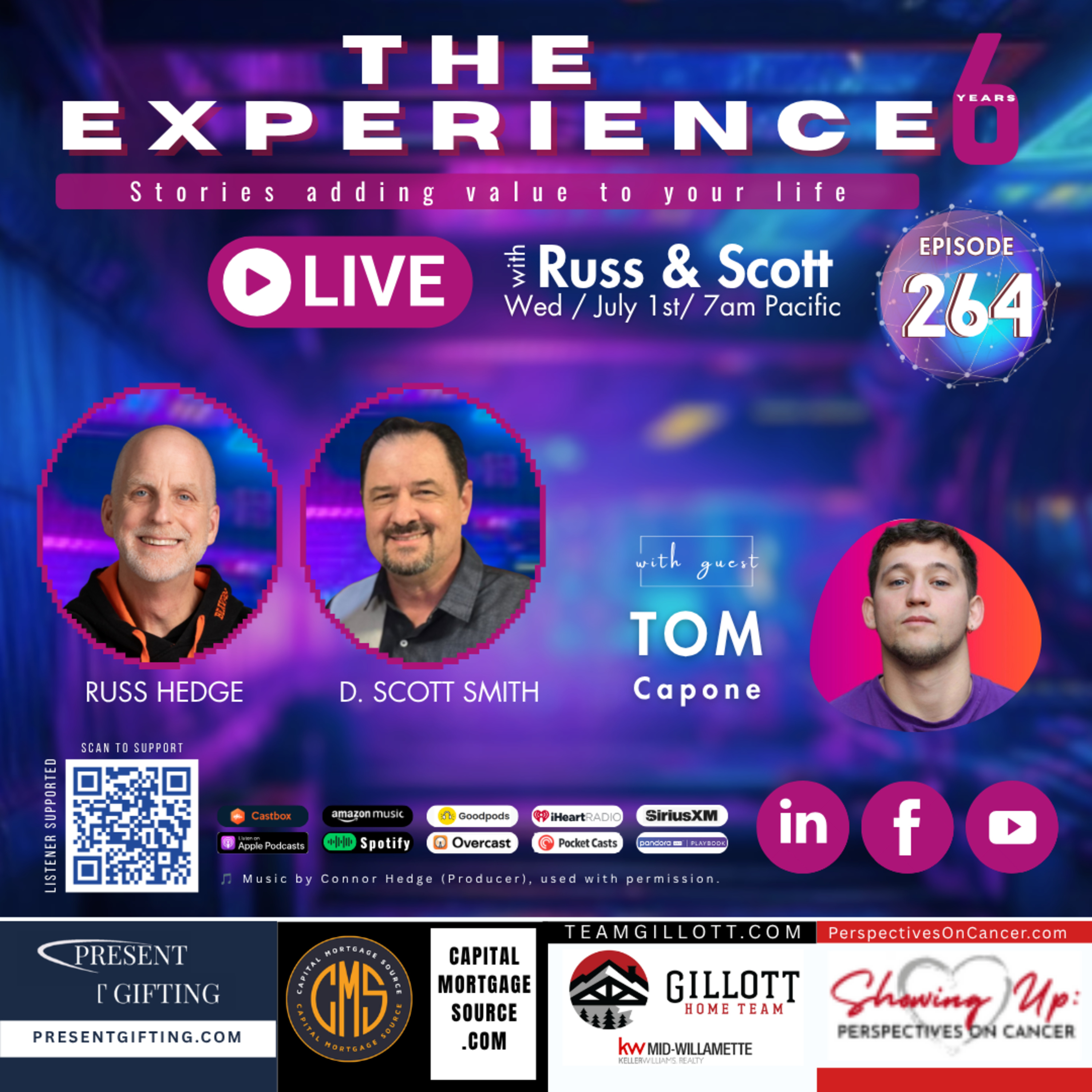 Choosing Faith Over Fear: Russ Hedge’s Journey of Recovery, Gratitude, and God’s Grace | The Experience Live with Russ & Scott episode artwork