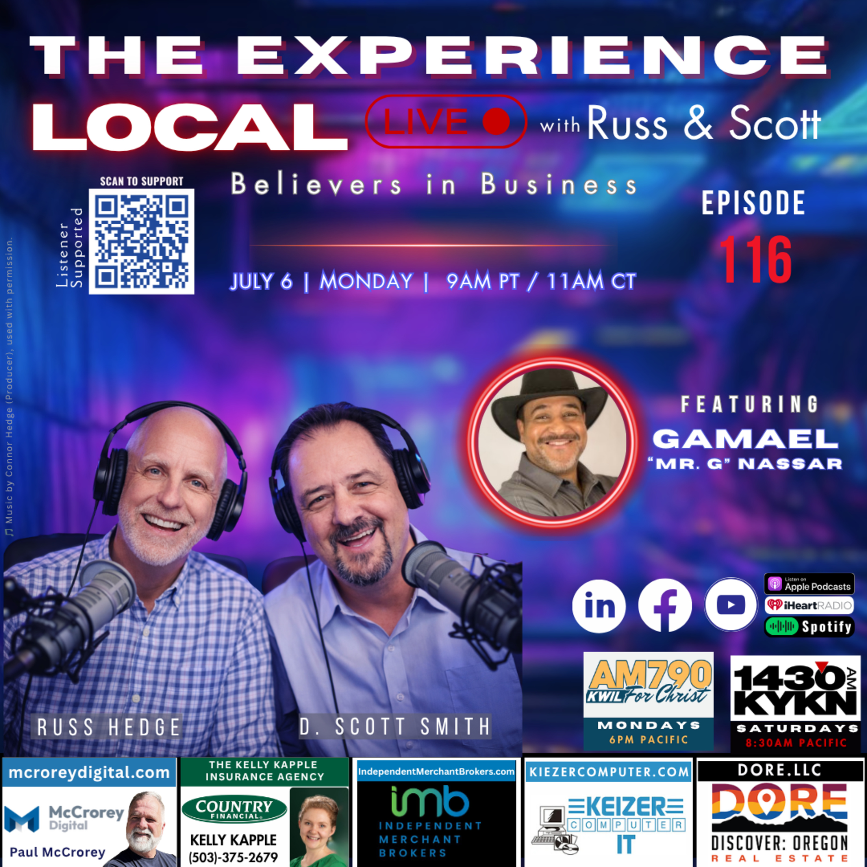 Building Stronger Communities Through Service, Faith, and Leadership | The Experience Local Live with Russ & Scott episode artwork