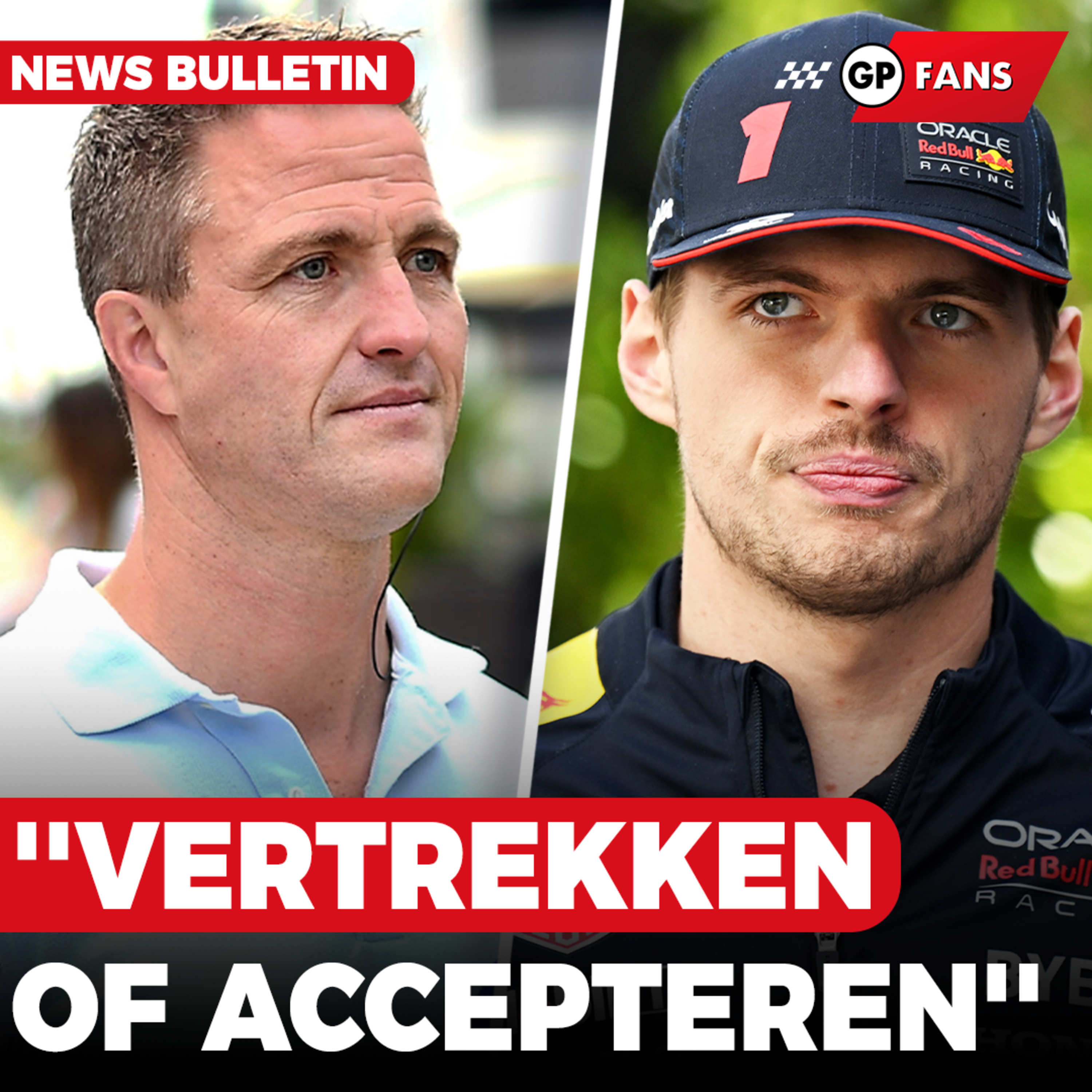 Schumacher over Verstappen: ''Spullen pakken en vertrekken of situatie accepteren'' | GPFans News episode artwork