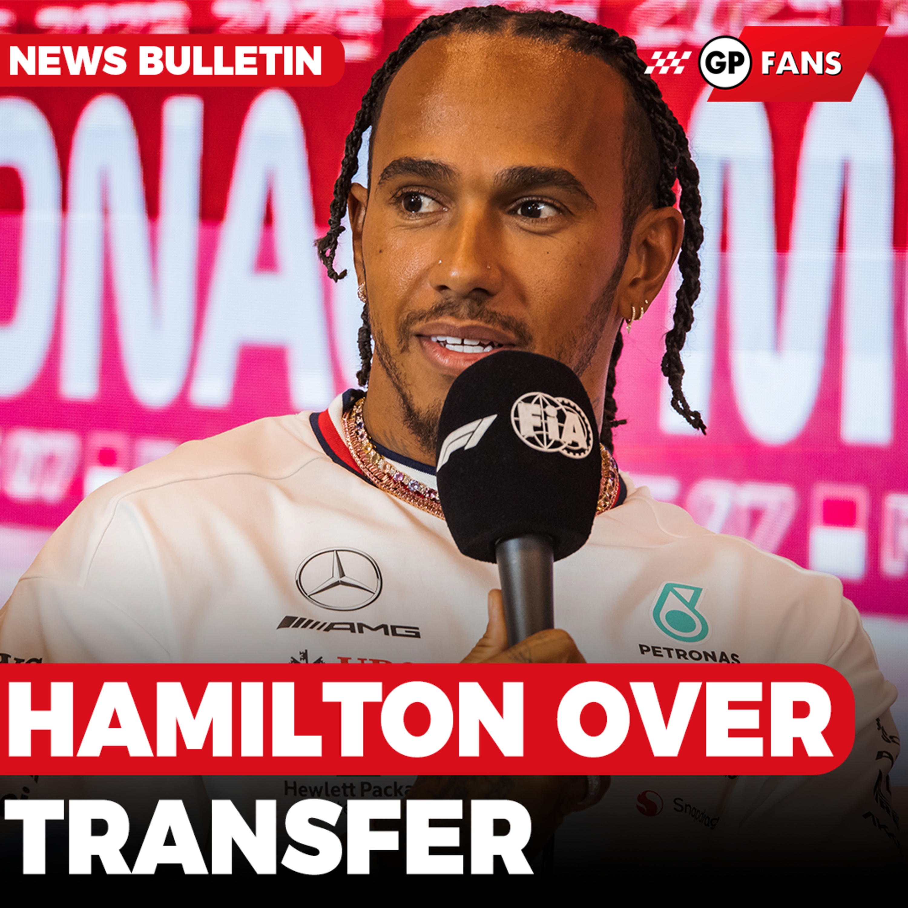 Hamilton gaat in op 'Ferrari-transfer', De Vries hecht weinig waarde aan media | GPFans News episode artwork