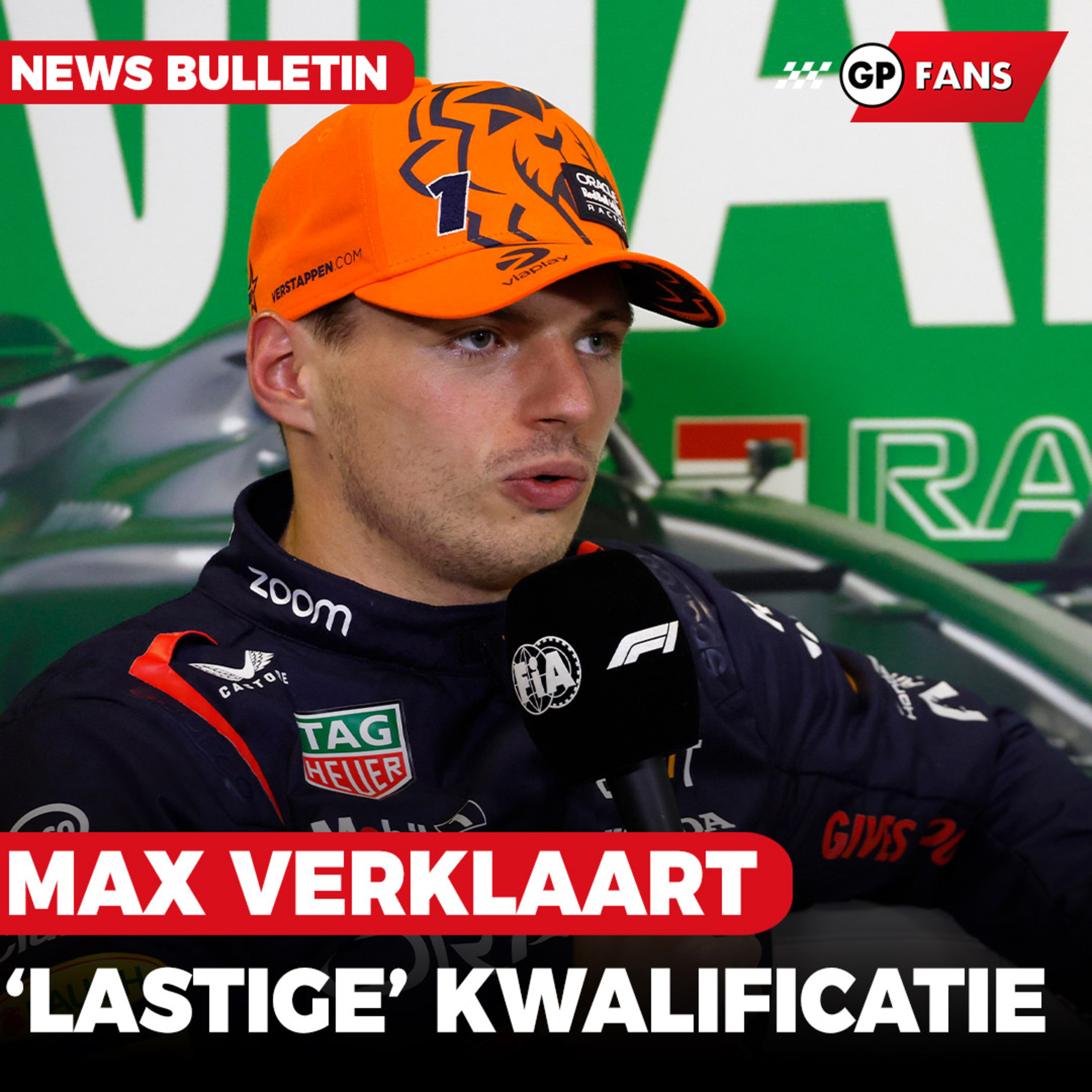 Verstappen verklaart 'lastige' kwalificatie: 'Hele weekend al problemen' | GPFans News episode artwork