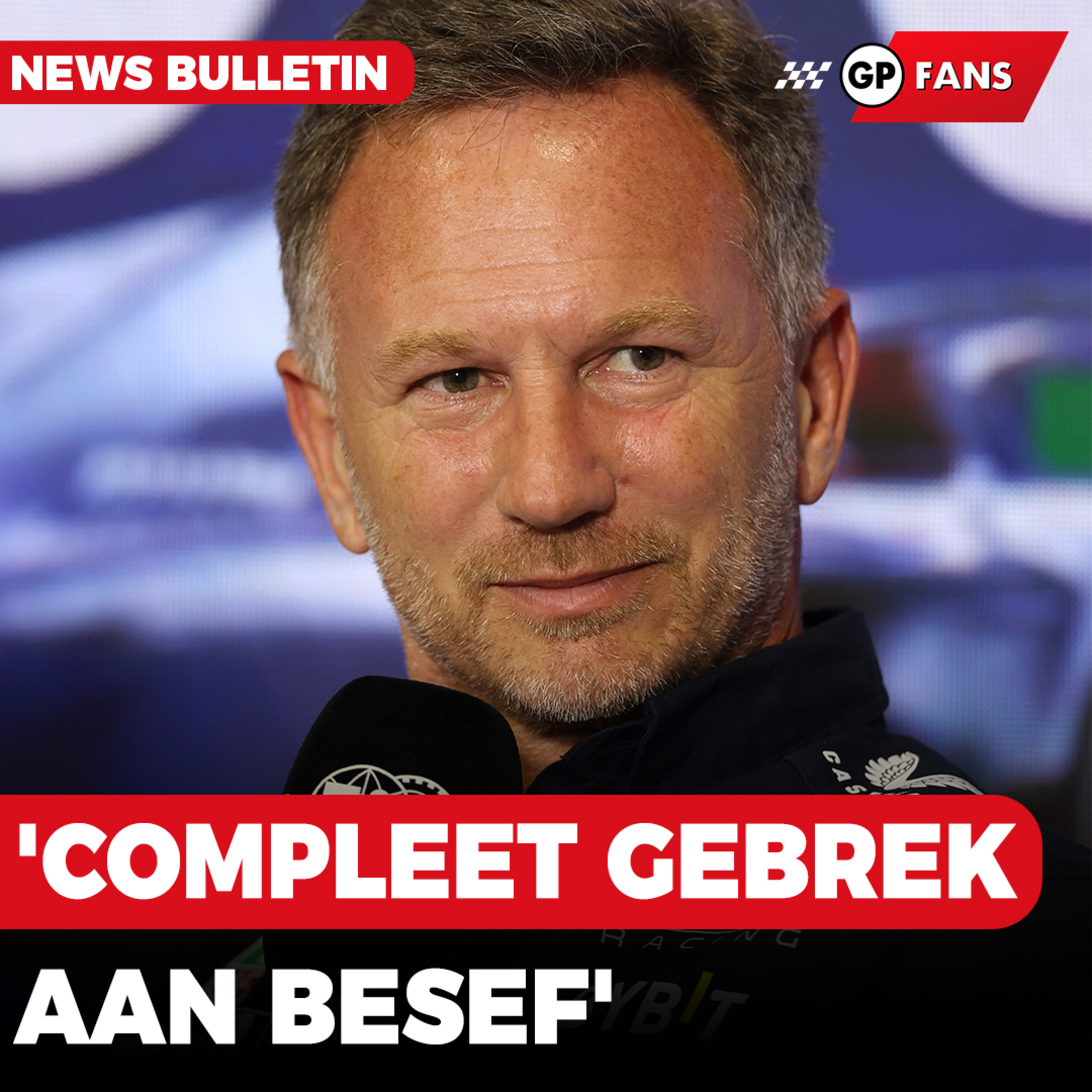 Horner over suggestie Wolff: 'compleet gebrek aan besef', Red Bull krijgt boete | GPFans News episode artwork