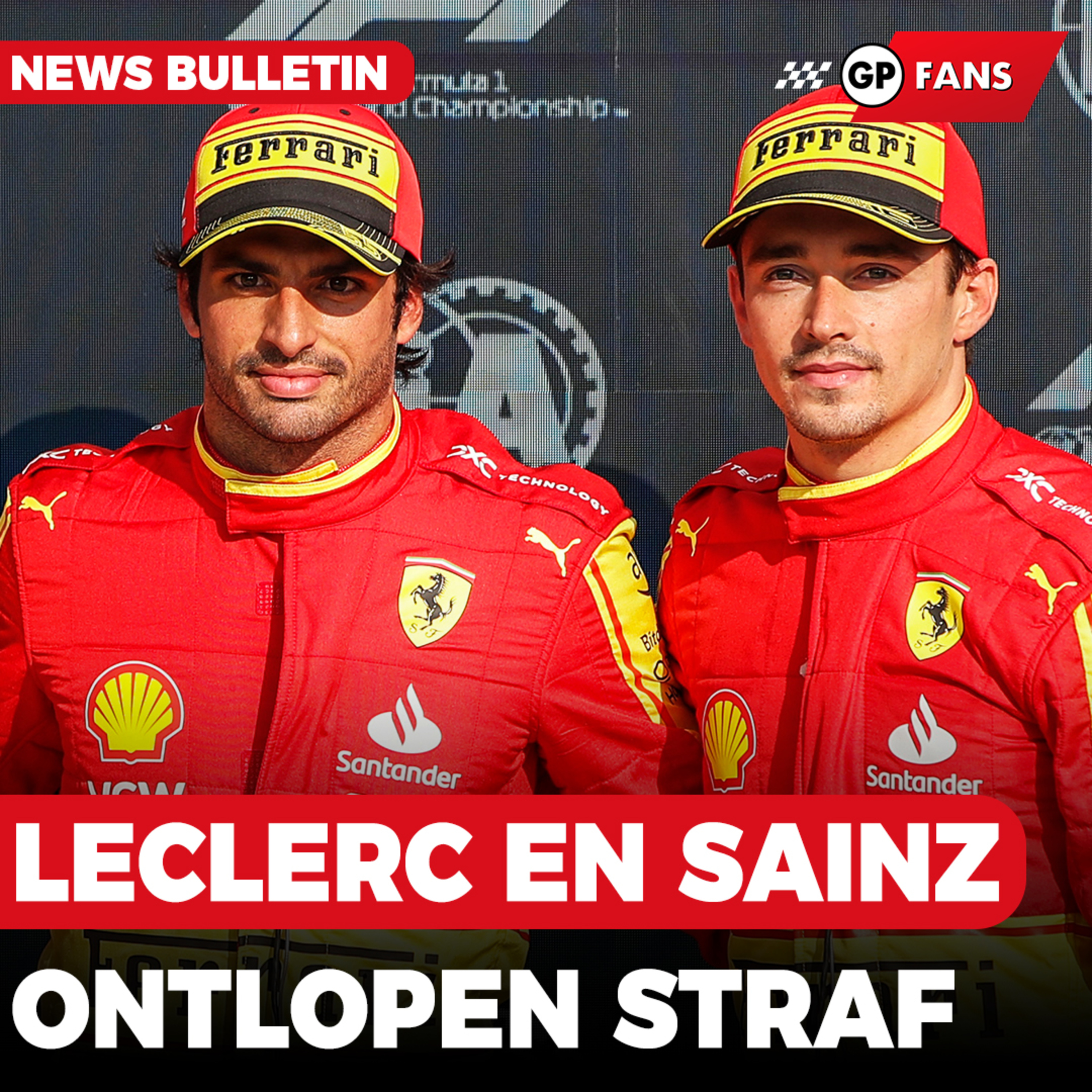 Leclerc en Sainz ontlopen straf, Verstappen: 'We hebben een snelle auto op de zondag' | GPFans News episode artwork
