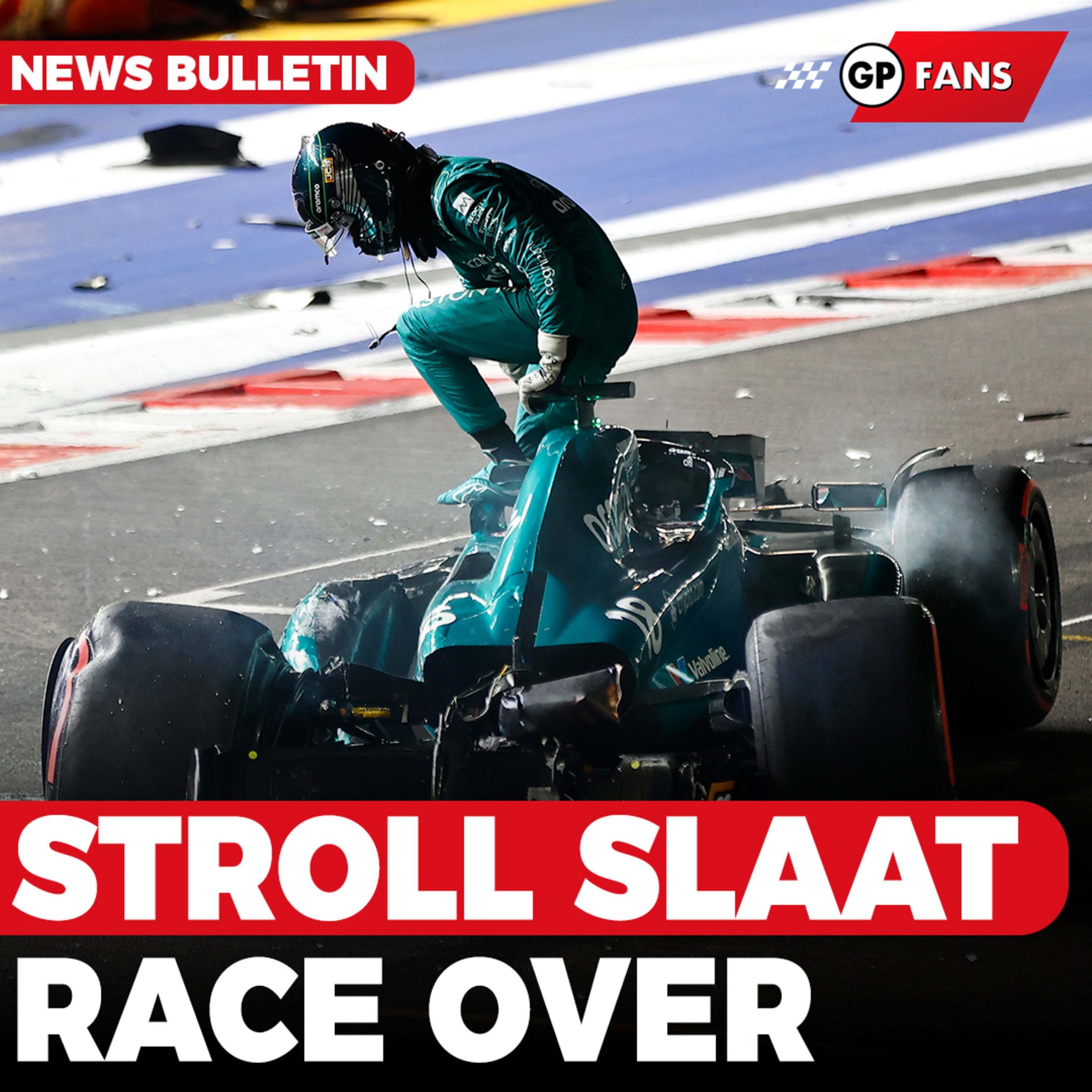BREAKING: Stroll slaat Singapore over, Max Verstappen heeft het podium opgegeven | GPFans Raceday episode artwork