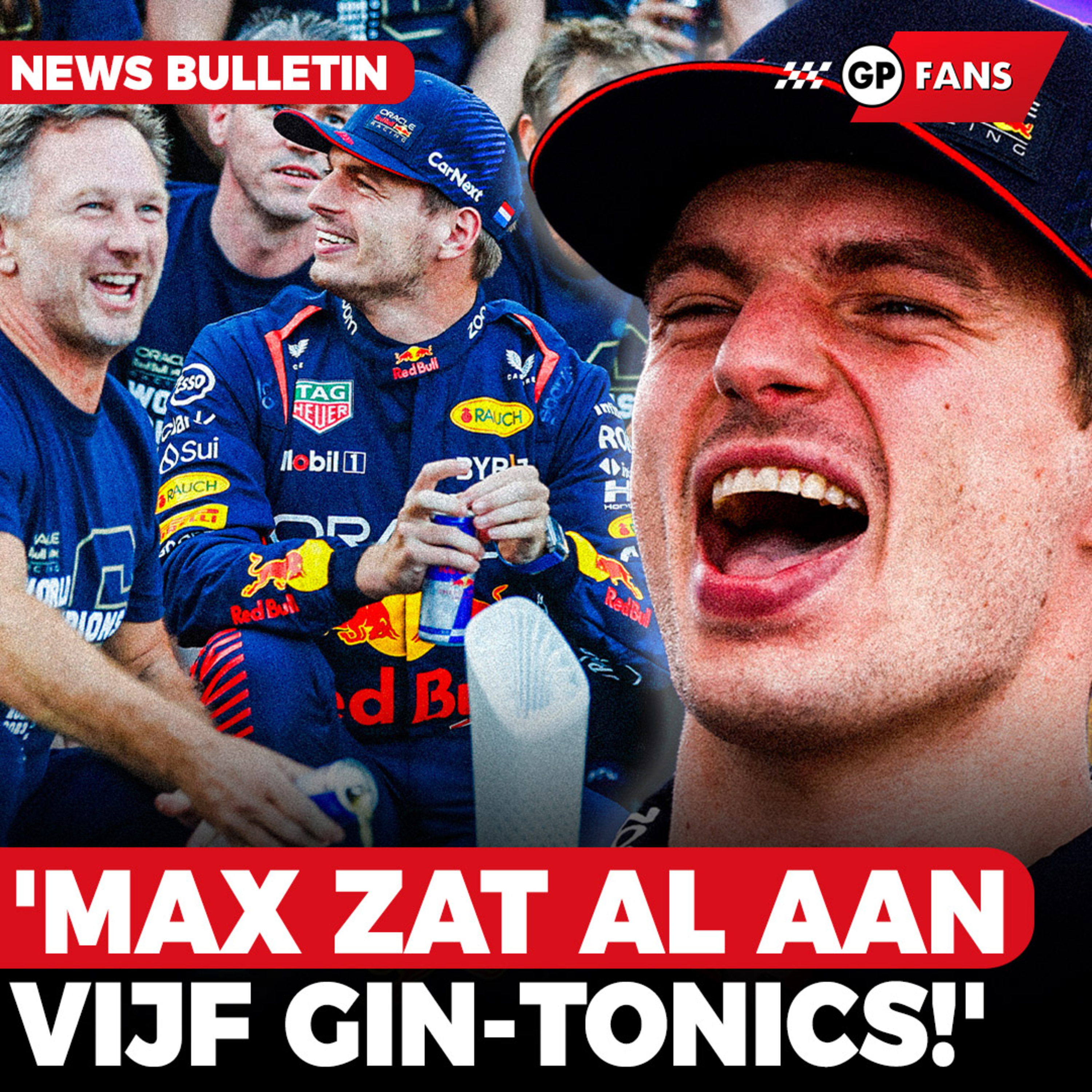 Horner over Red Bull-feestje: 'Ik moest Verstappen naar bed sturen voor de race' | GPFans News episode artwork