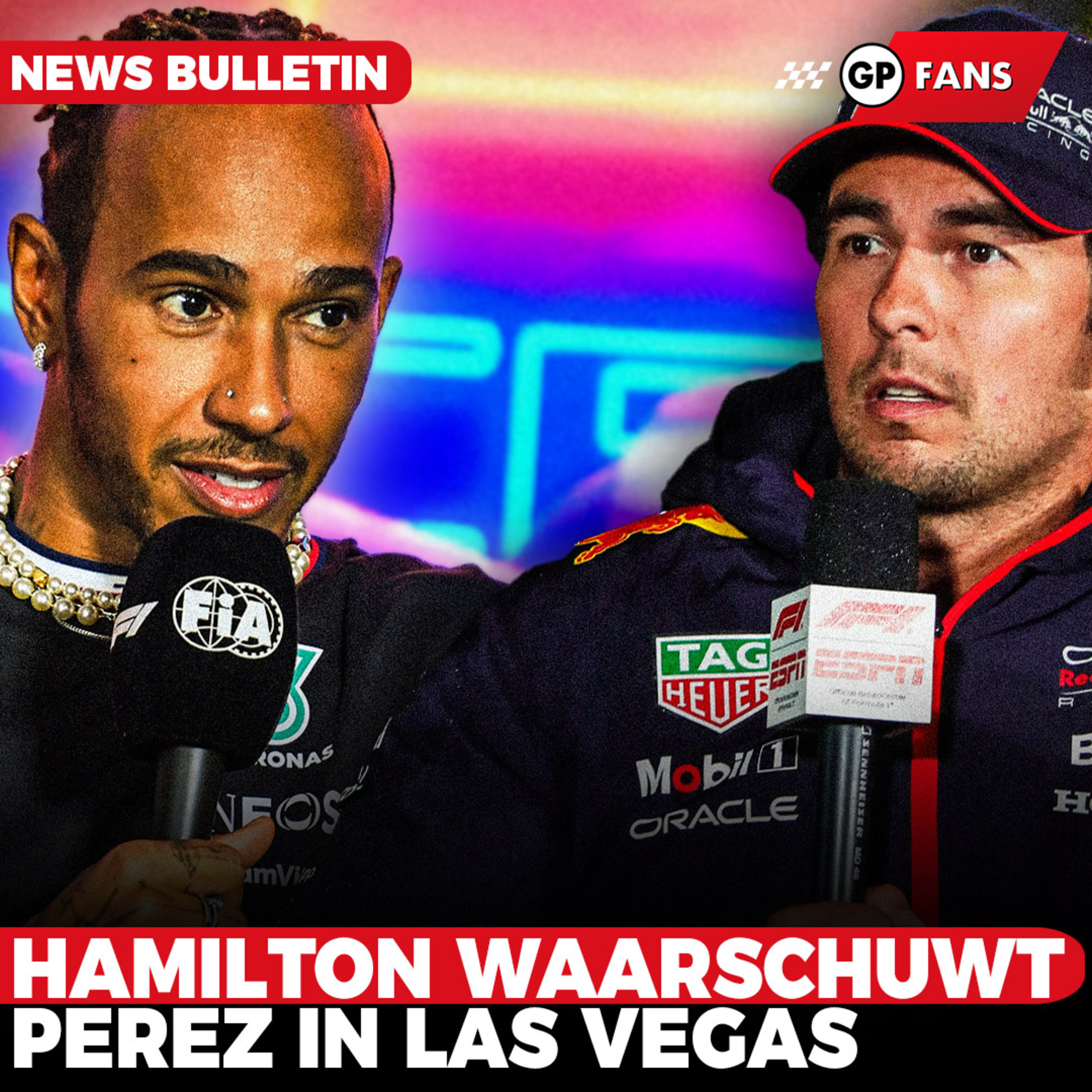 Hamilton waarschuwt Pérez in Las Vegas: "Ik kom je halen" | GPFans News episode artwork