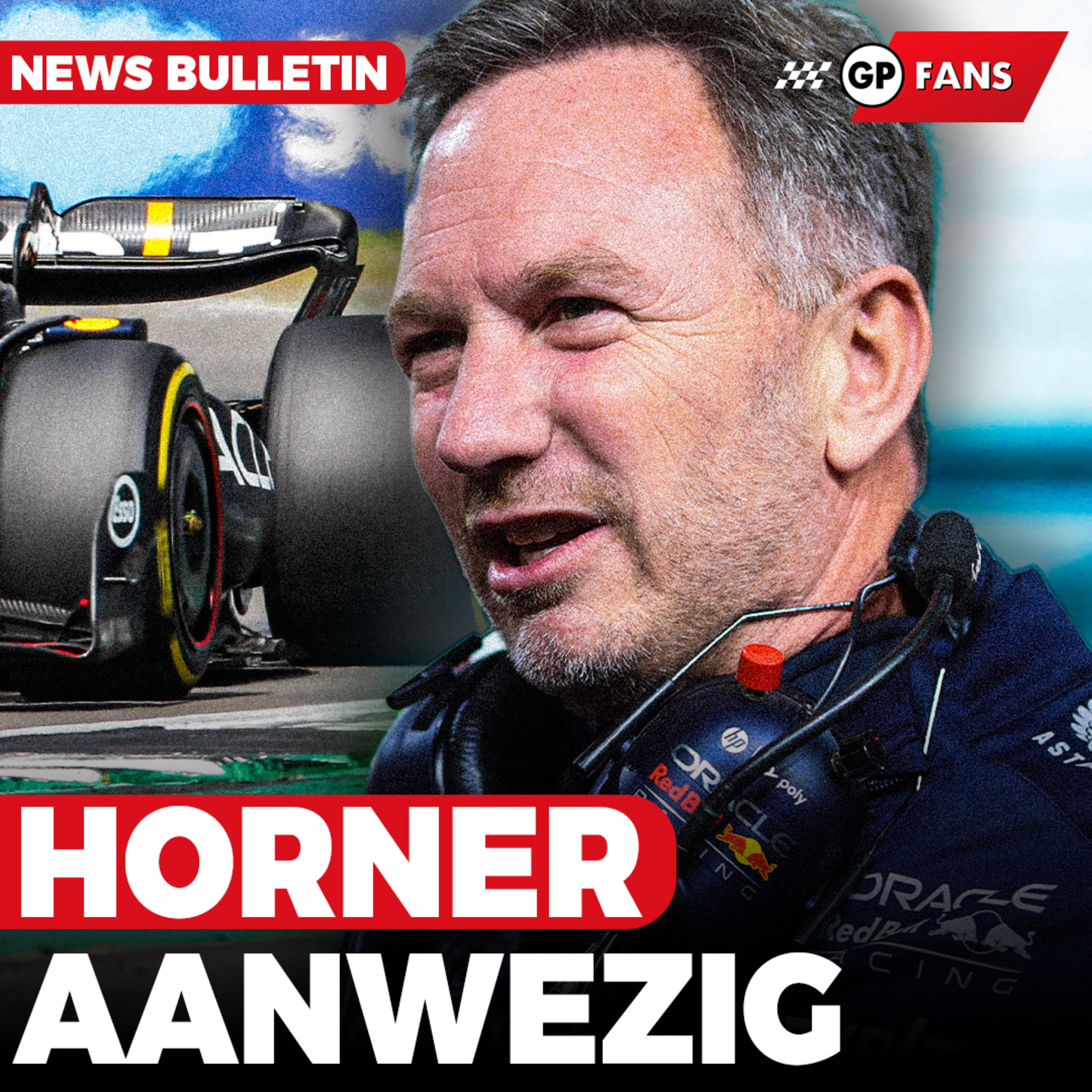 Red Bull deelt planning voor launch RB20, teambaas Horner 'gewoon' aanwezig | GPFans News episode artwork