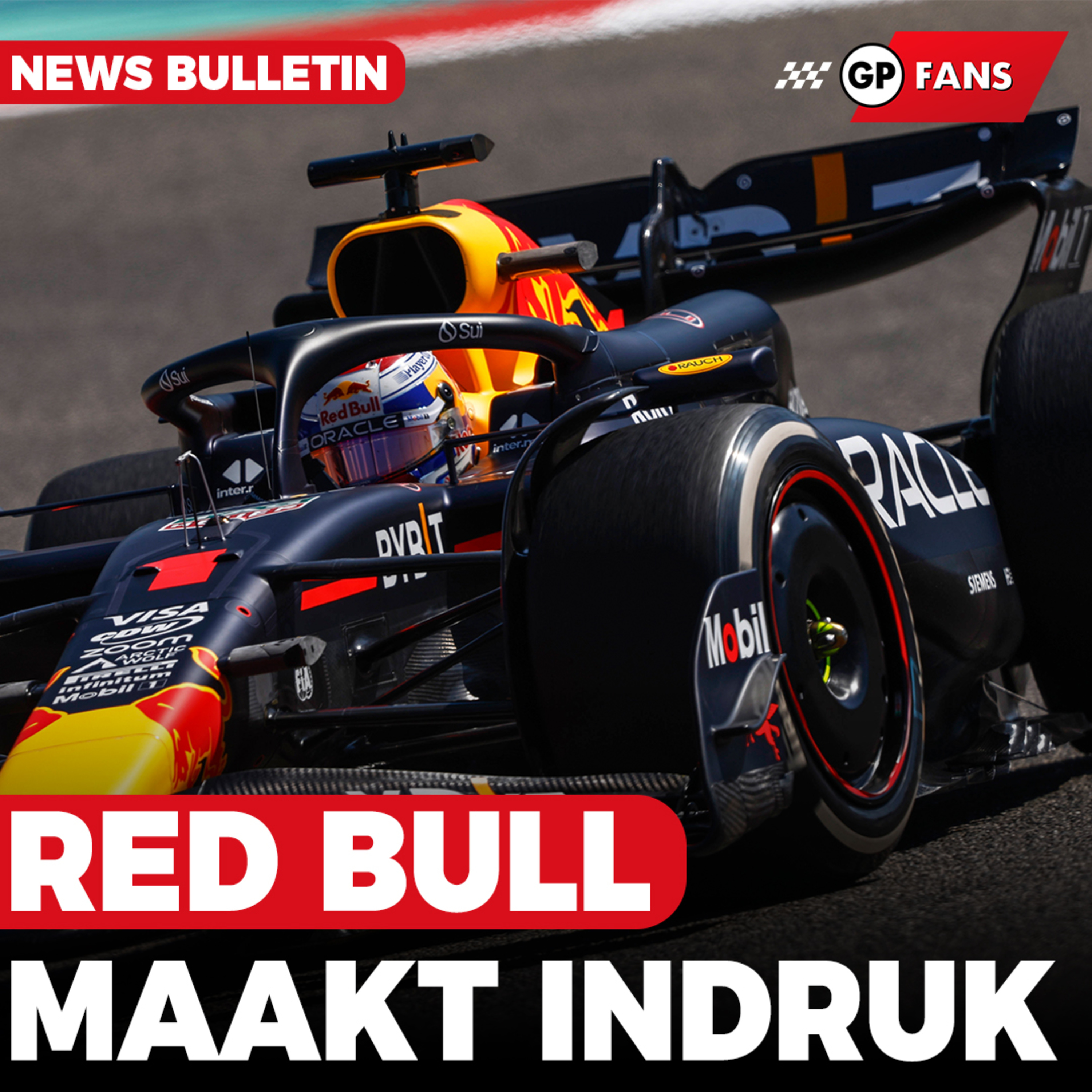 Red Bull Racing maakt indruk in Bahrein met gewaagd sidepod-design RB20 | GPFans News episode artwork