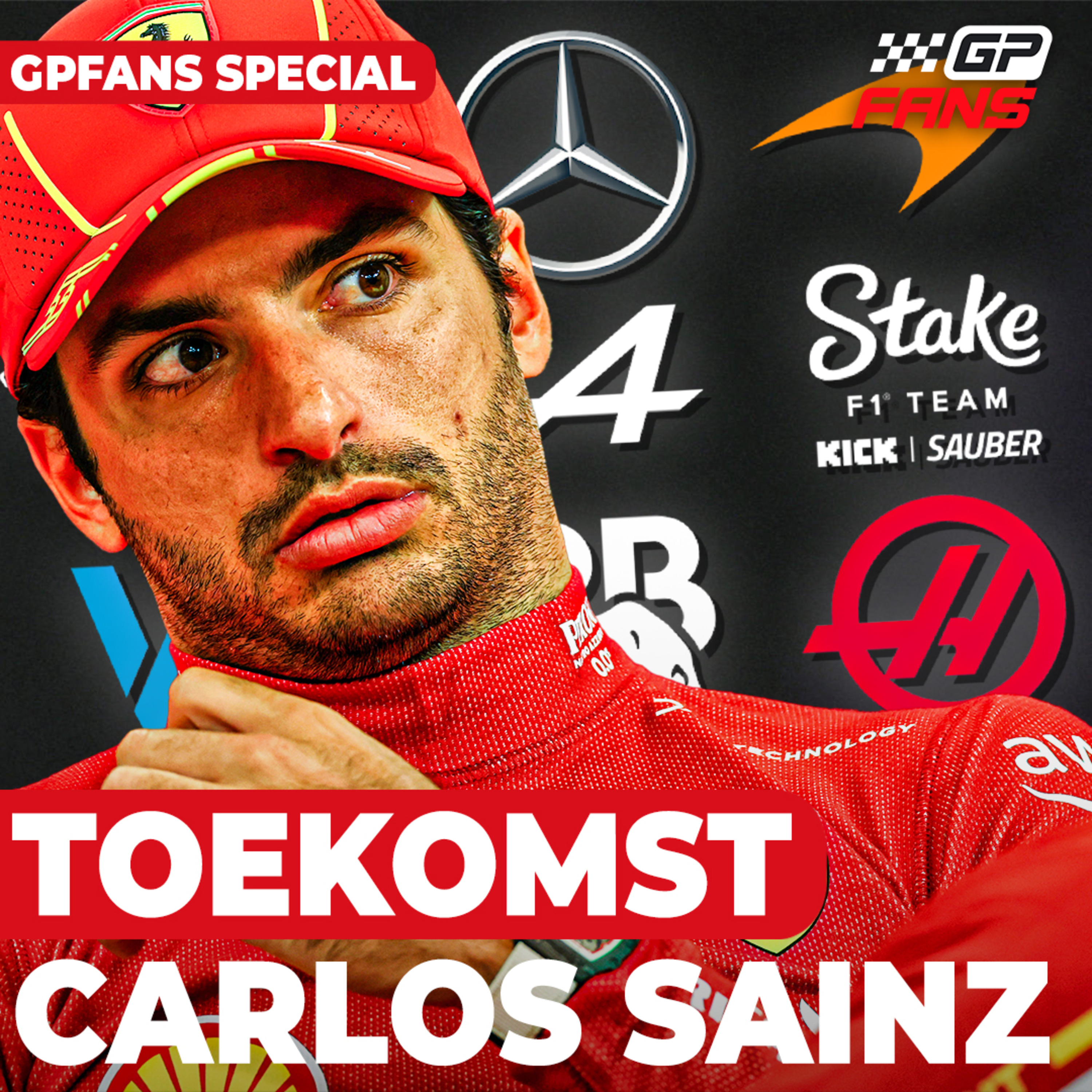 Waar rijdt Ferrari-coureur Carlos Sainz in 2025 in de Formule 1? | GPFans Special episode artwork