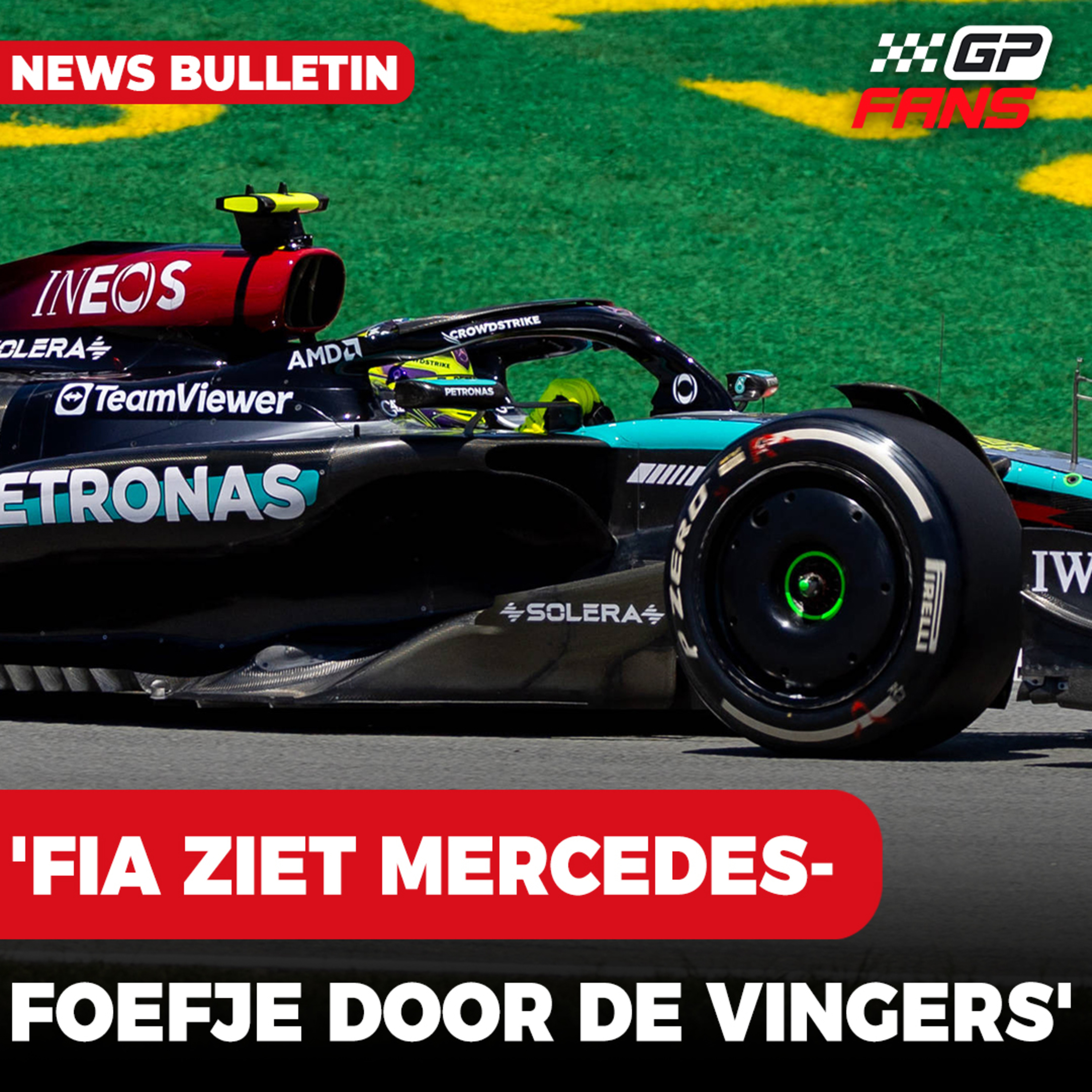 'FIA ziet vermeend illegaal Mercedes-foefje door de vingers' | GPFans Raceday episode artwork
