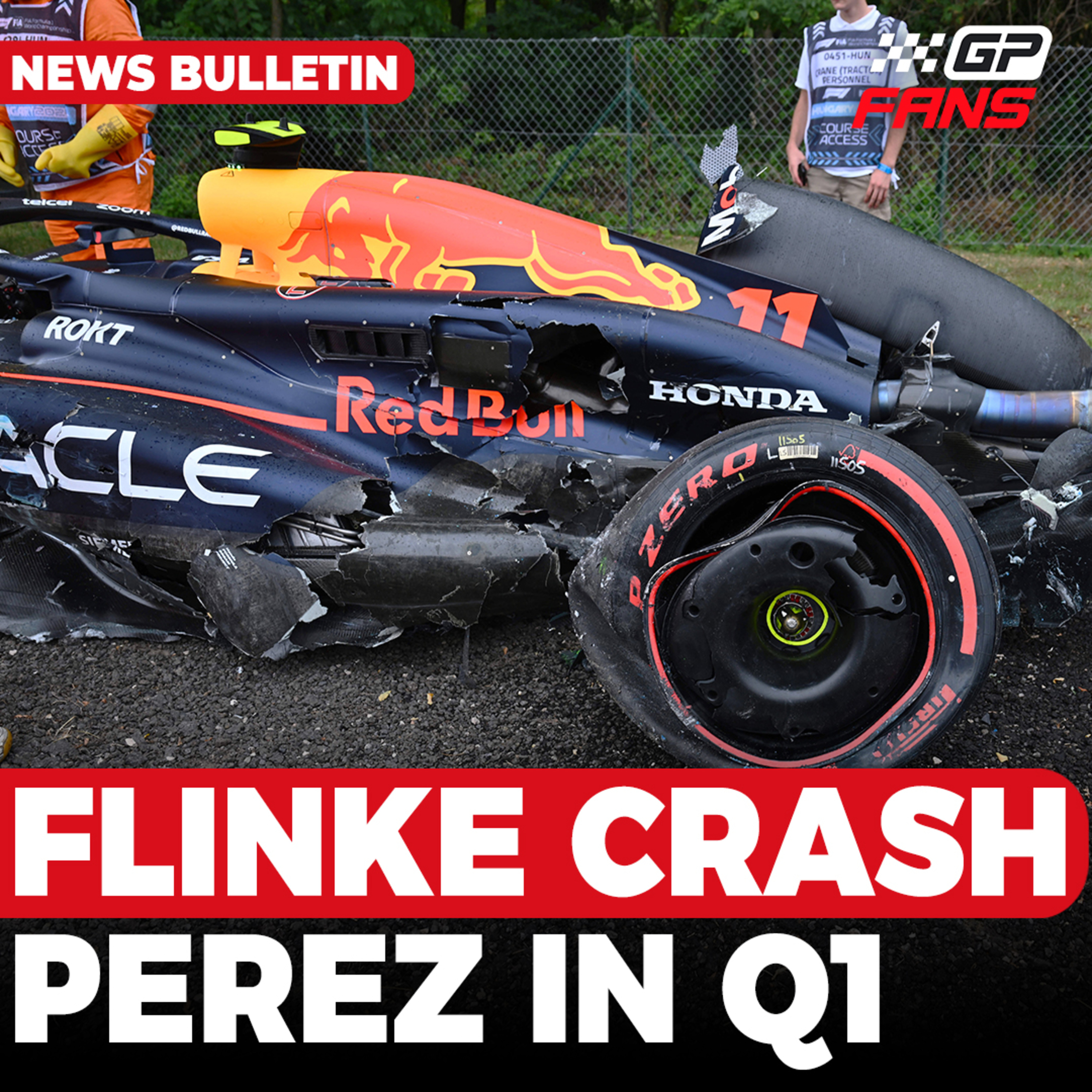 Pérez brengt Red Bull in problemen door crash, Verstappen baalt P3 | GPFans News episode artwork