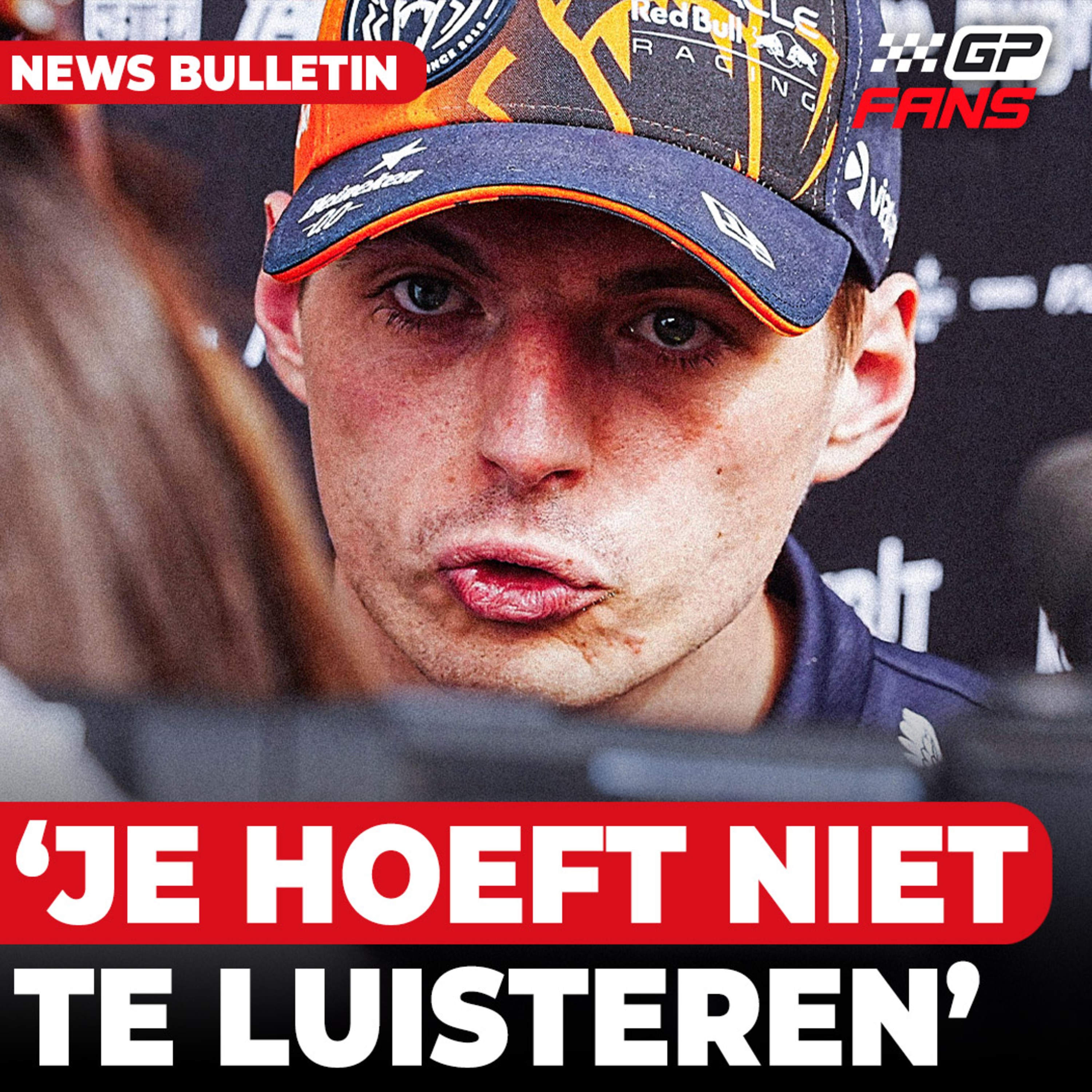 Verstappen duidelijk: "Luister dan niet mee, zit een volumeknop op" | GPFans News episode artwork