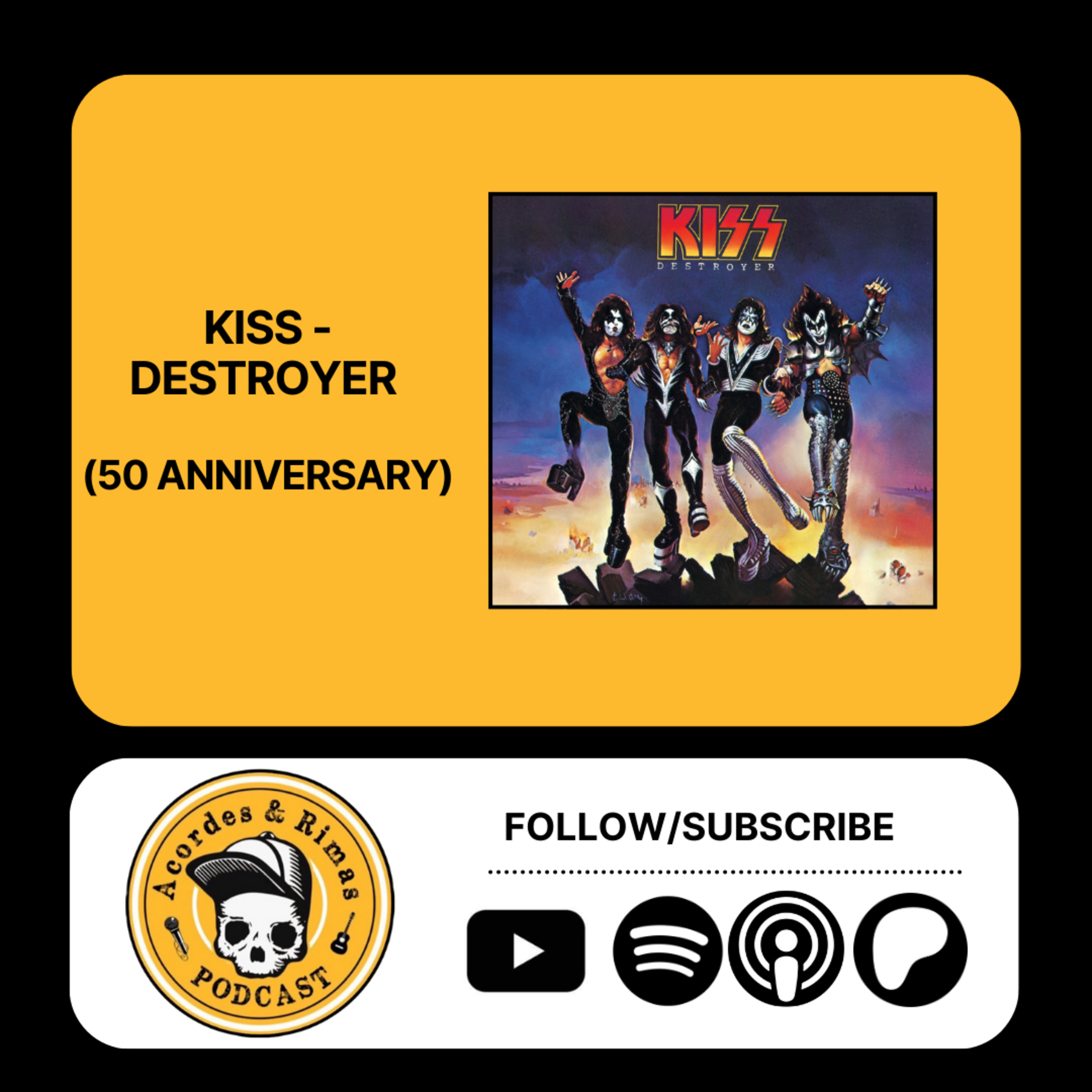Ep 481 - Kiss - Destroyer (50 Aniversario) episode artwork