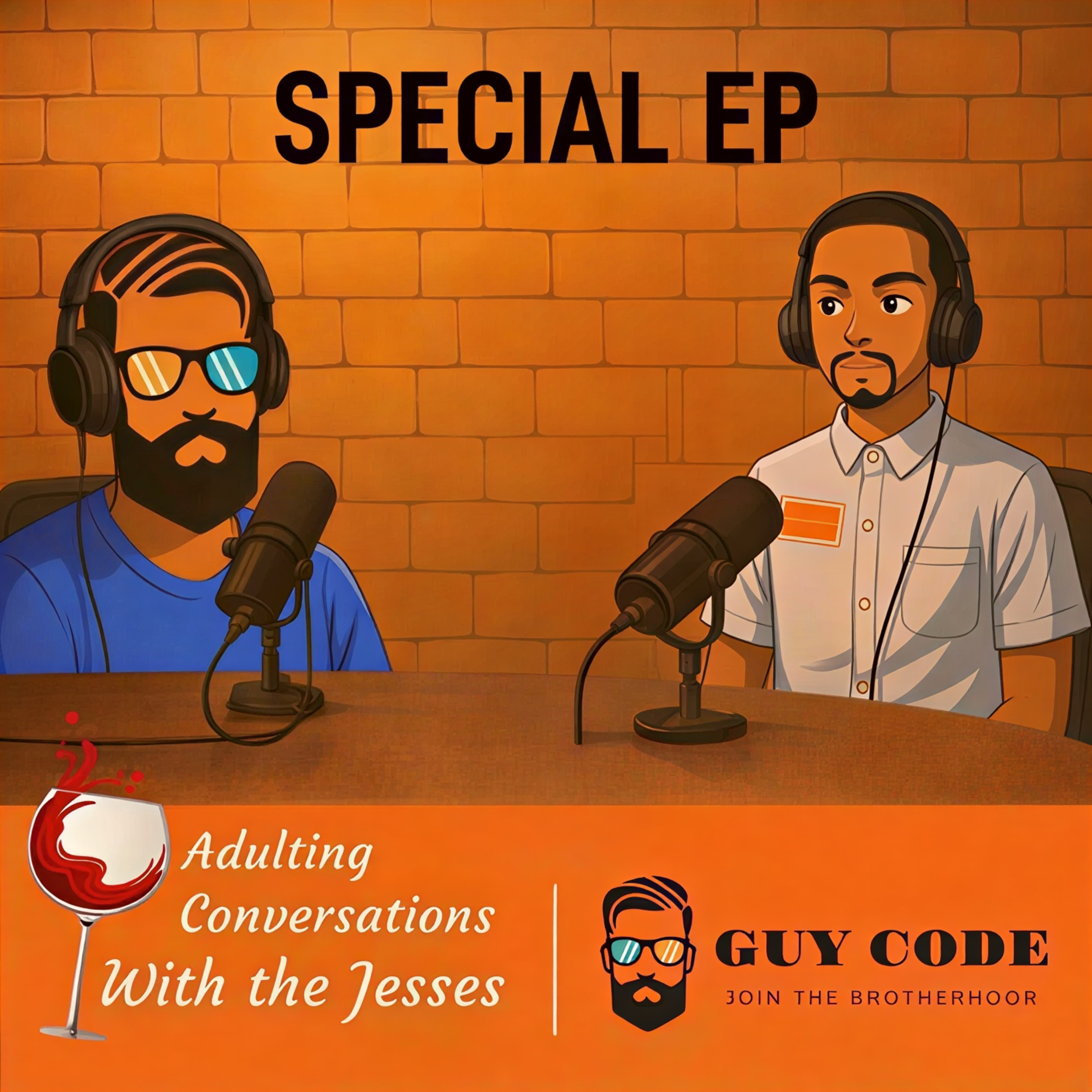 SPECIAL PODCAST COLLABORATION WITH @ADULTING CONVERSATIONS WITH THE JESSE'S episode artwork