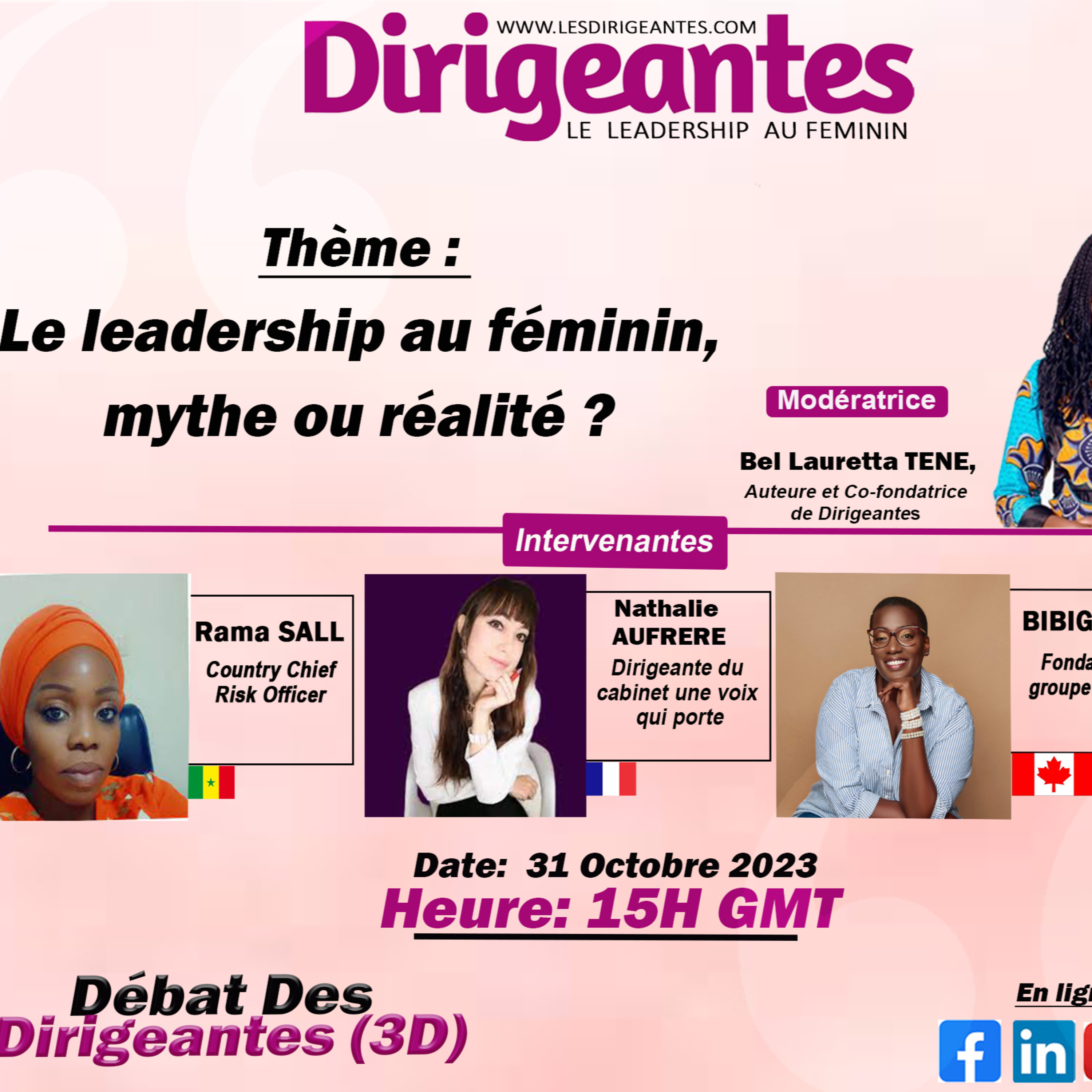 Leadership au féminin mythe ou réalité ? Débat avec Dirigeantes en vue