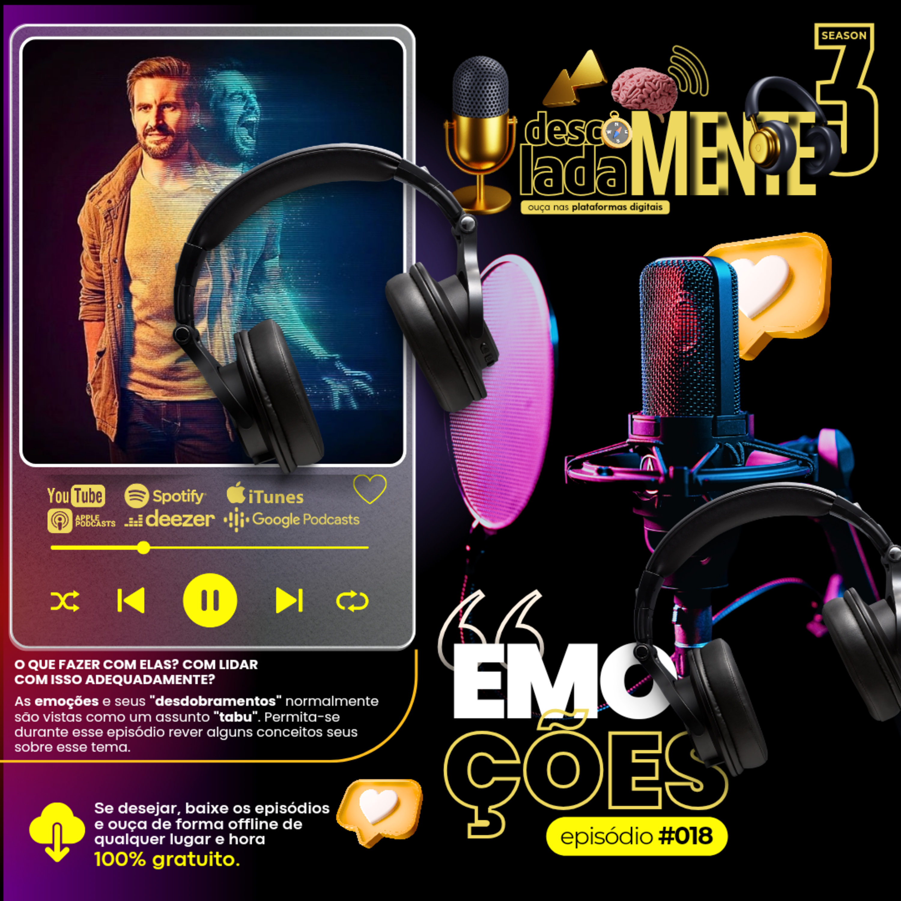EMOÇÕES ep. 018 [masterclass LEVEL UP] #podcast #inteligênciaemocional #descoladamente 