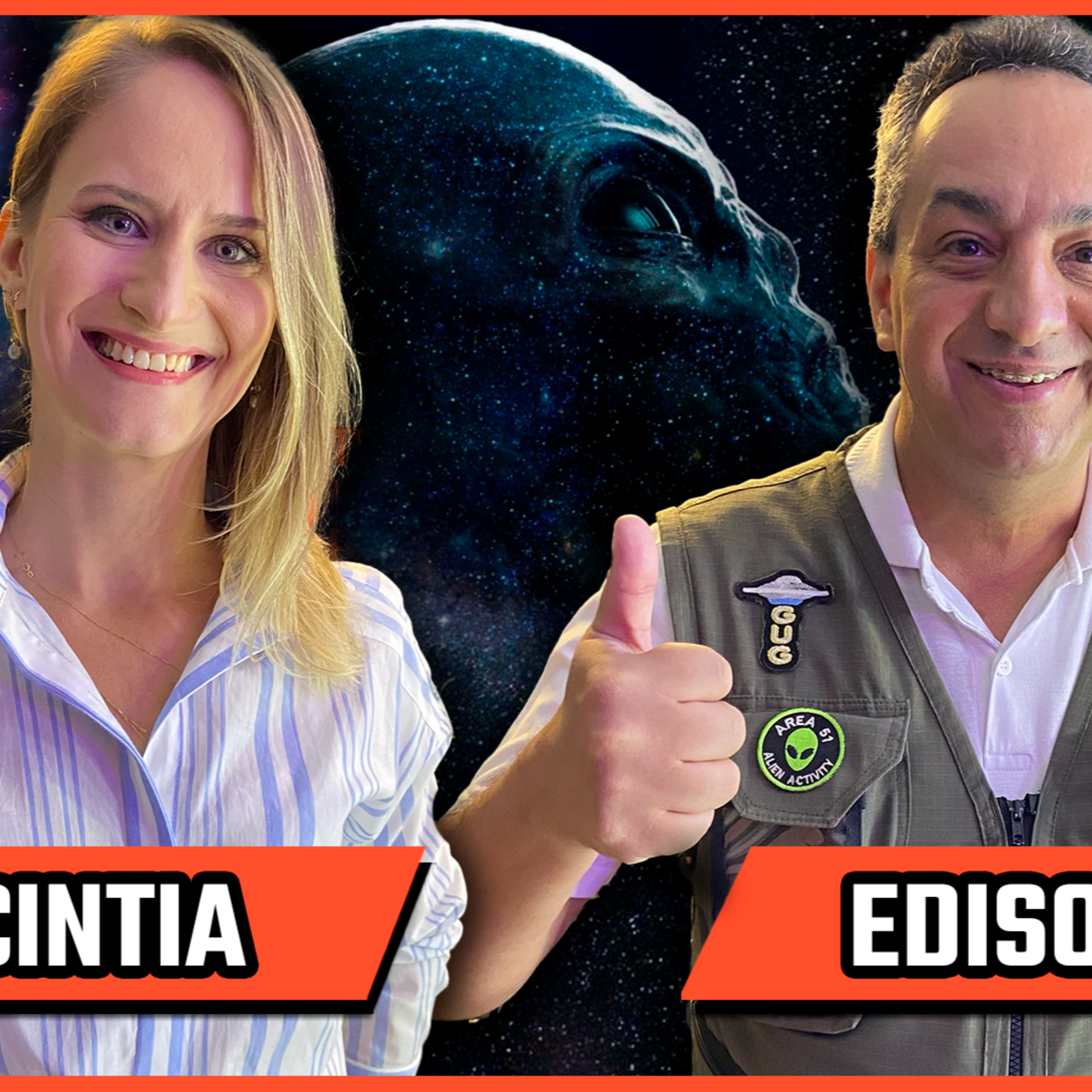 Cintia Camerin e Edison Boaventura - Mediunidade Alienígena e Ufologia - Podcast 3 Irmãos #536 episode artwork