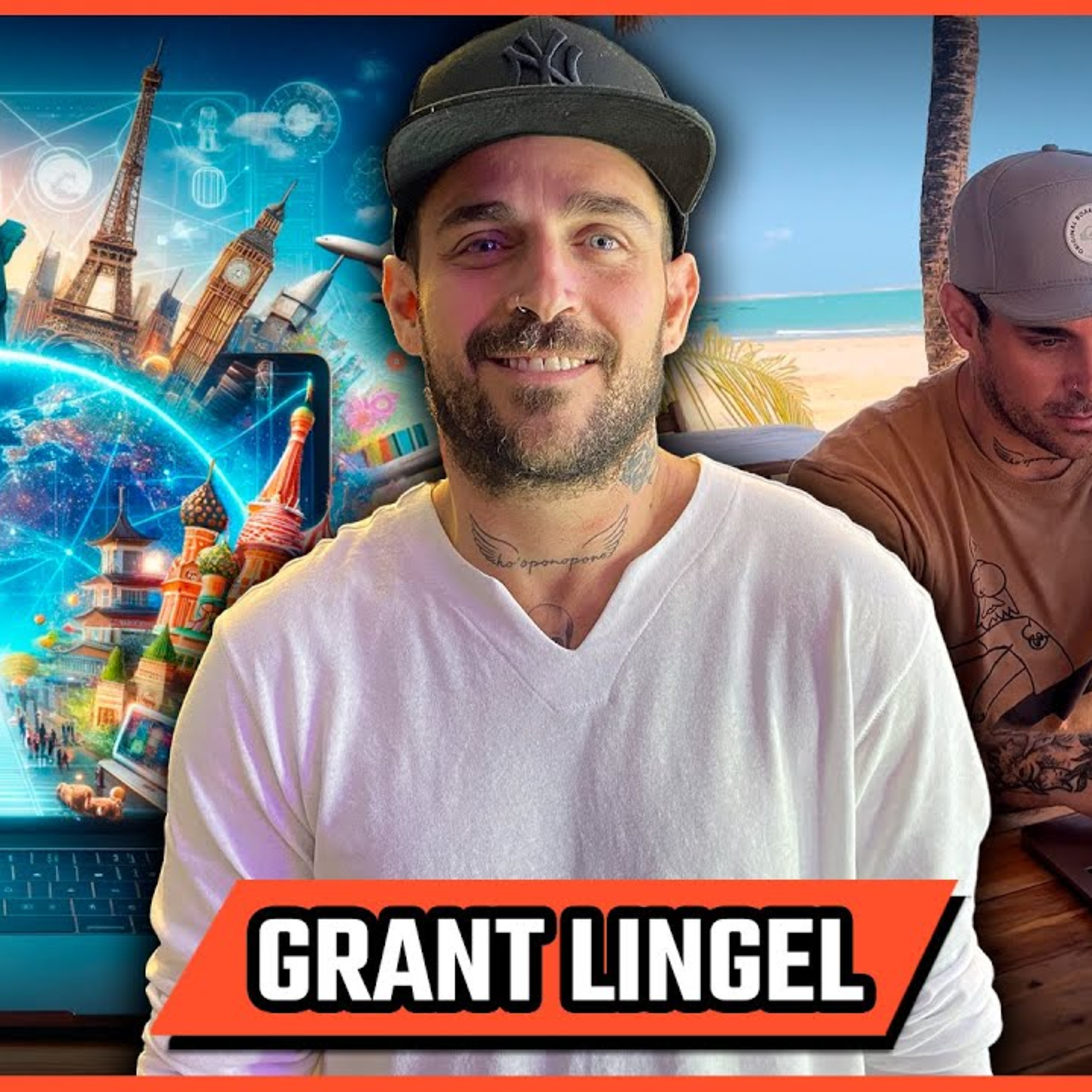 Grant Lingel - Como Conseguir Trabalho Fora do Brasil - Nomade Digital - Podcast 3 Irmãos #579 episode artwork