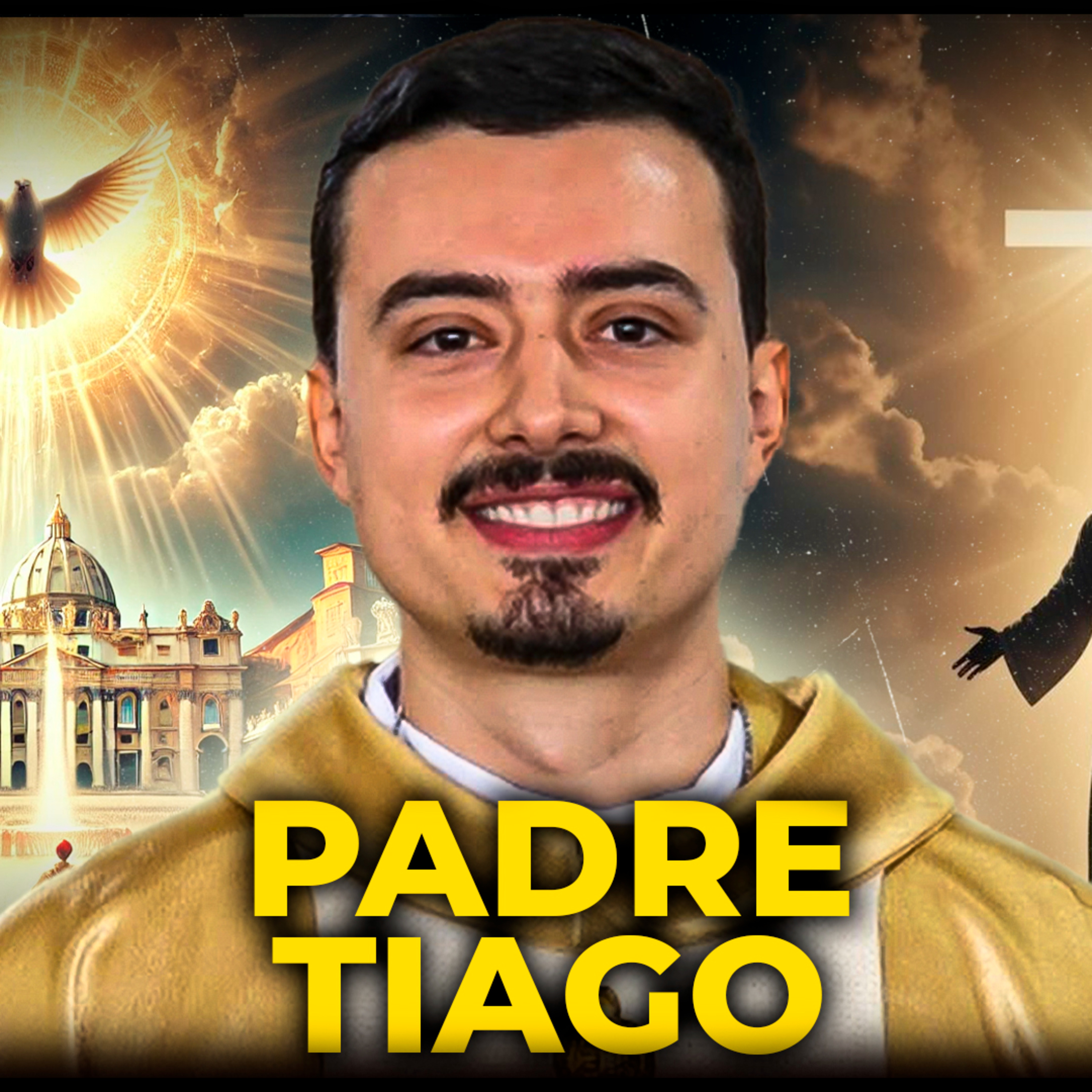 PADRE TIAGO Missionário - DEUS, FÉ e RELIGIÃO - PODCAST 3 IRMÃOS #844 episode artwork