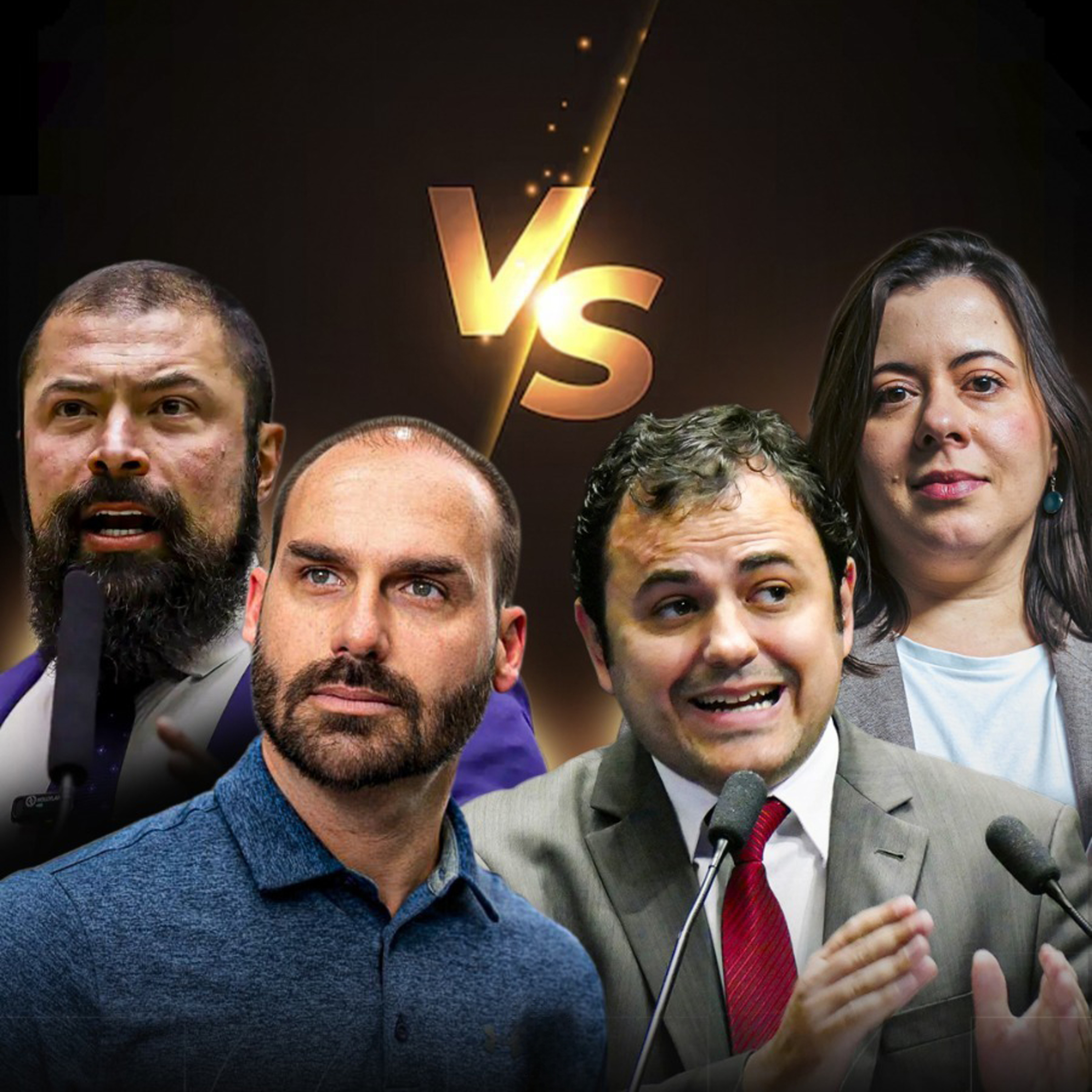 EDUARDO BOLSONARO e PAULO BILYNSKYJ vs GLAUBER BRAGA e SÂMIA BOMFIM - DEBATE SEGURANÇA PUBLICA episode artwork
