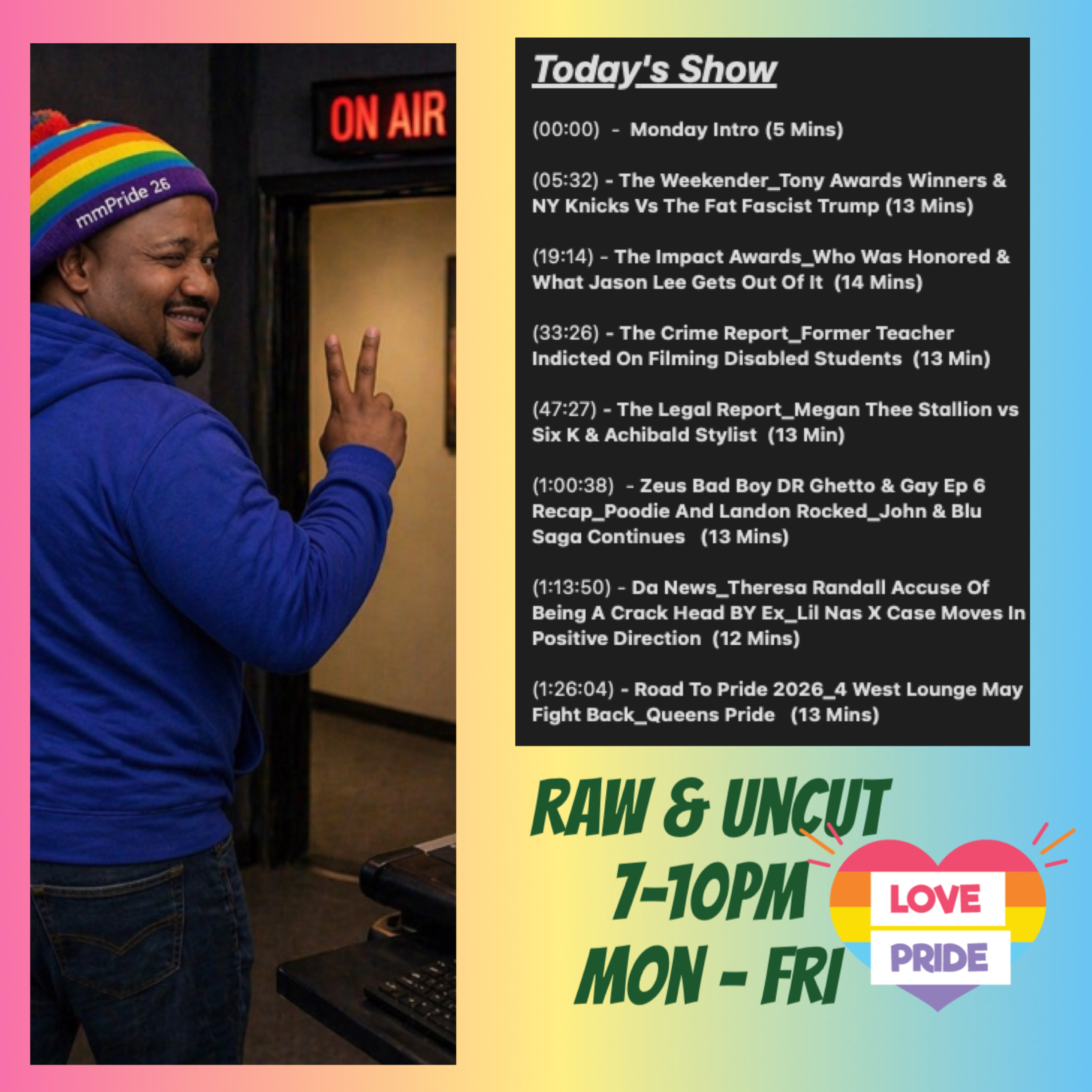 Raw n Uncut Monday 6/8/2026