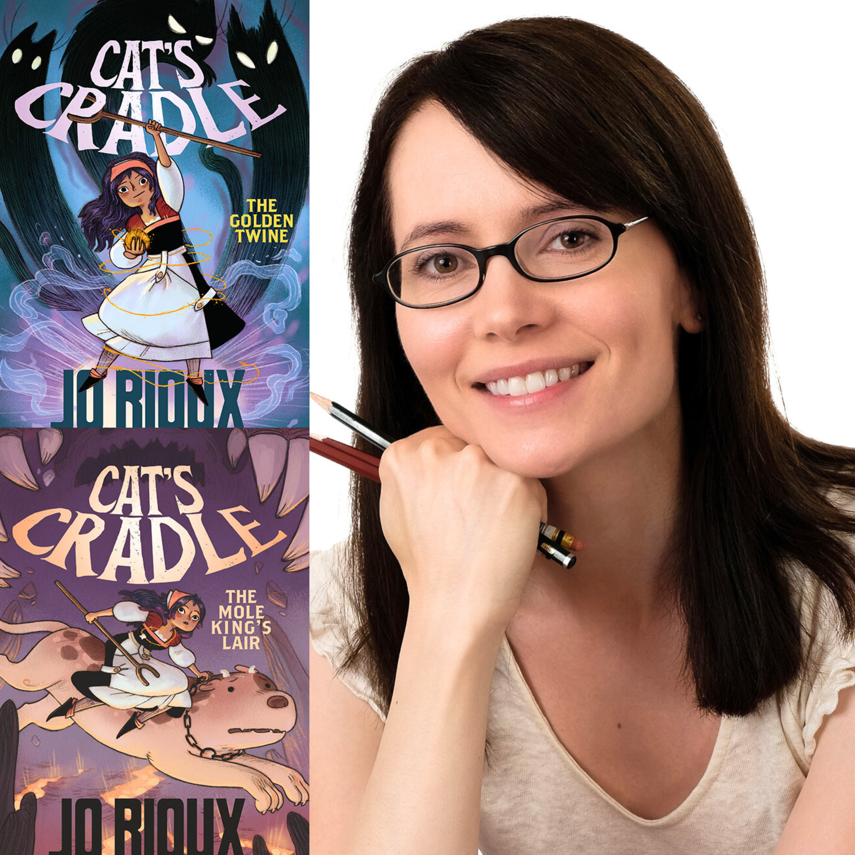 ๐ Reading and reviewing the "Cat's Cradle" graphic novels + interview with author and illustrator Jo Rioux โ ๏ธ episode artwork