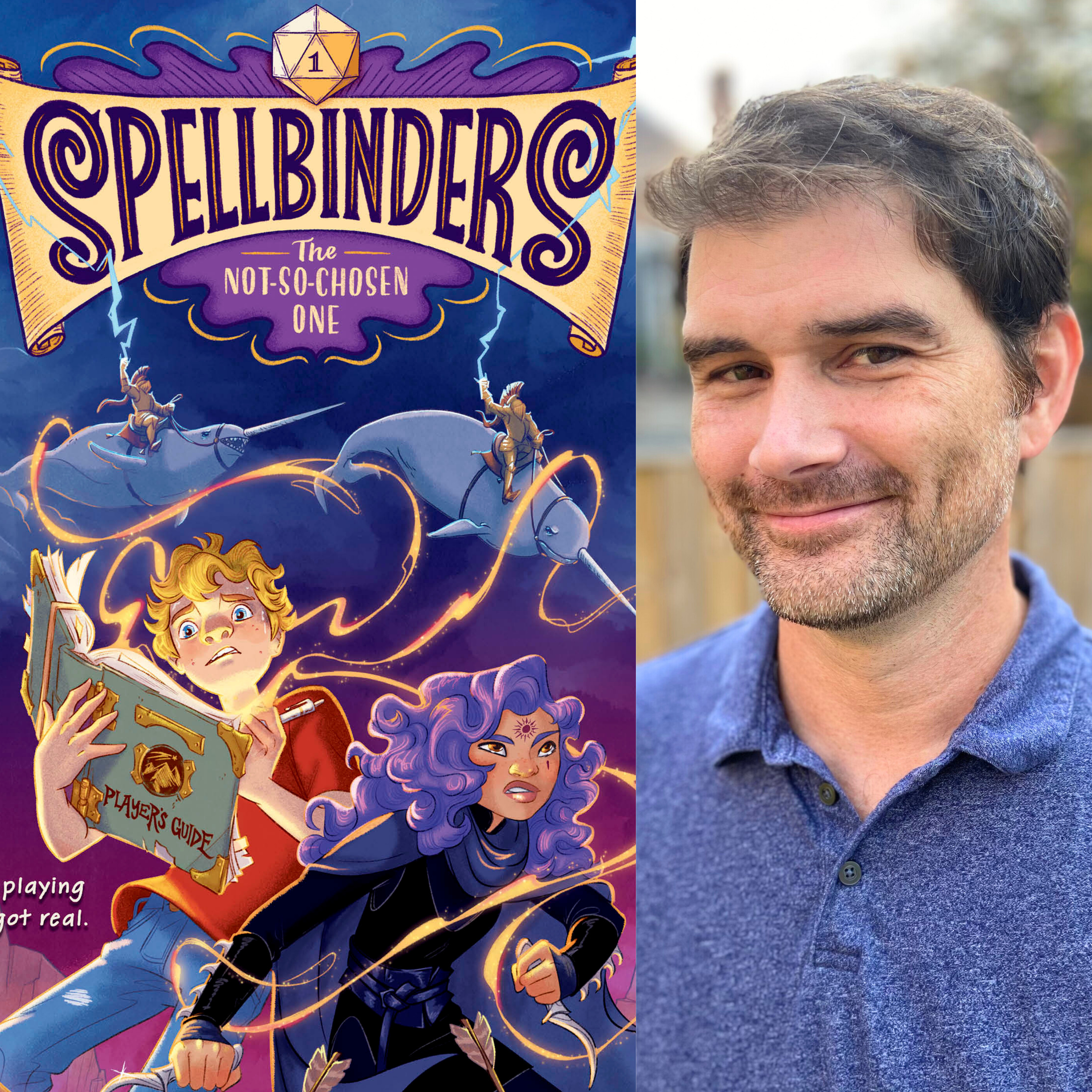 ๐ Reading and reviewing "Spellbinders: The Not-So-Chosen One" + interview with author Andrew Auseon ๐ฒ episode artwork
