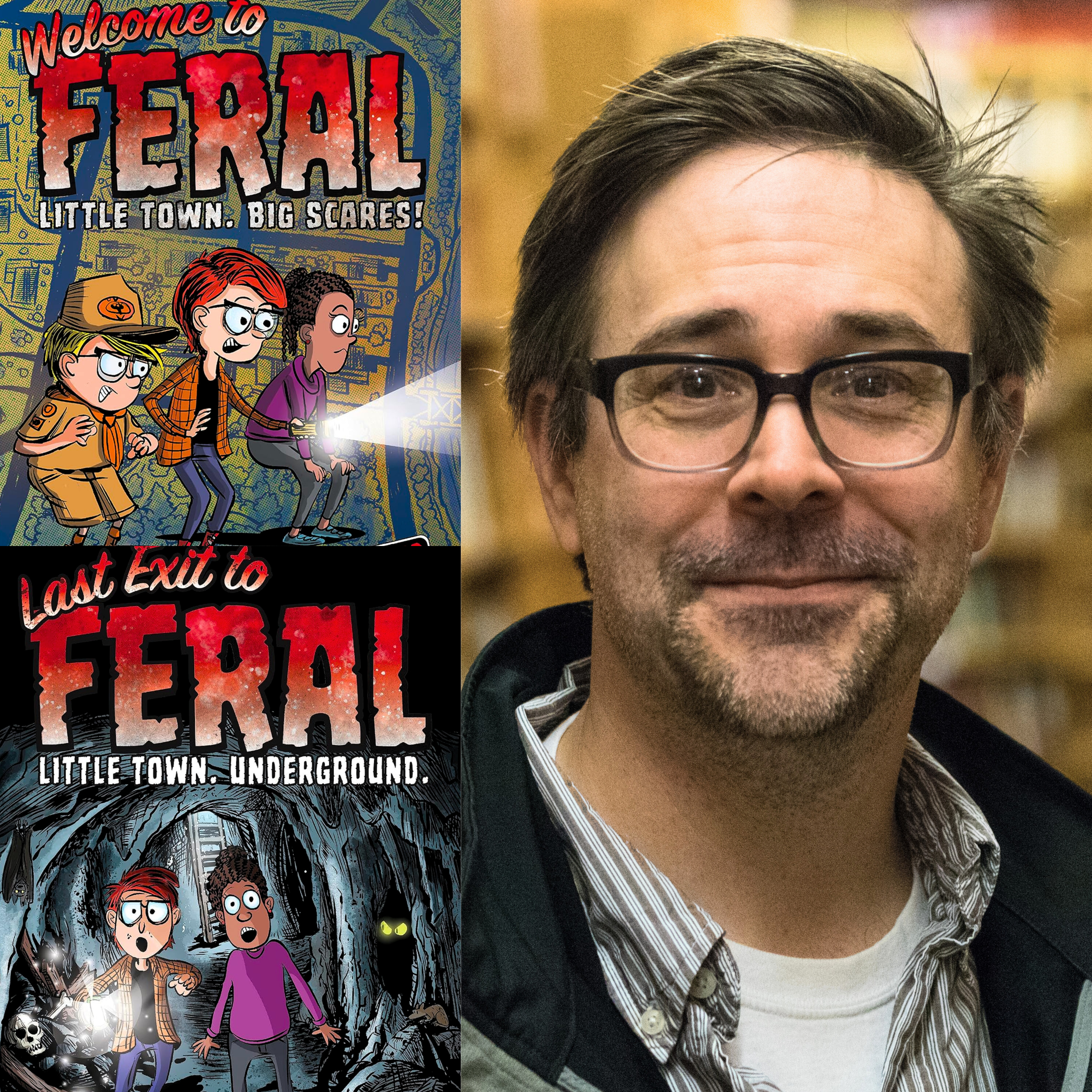 ๐ Reading and reviewing the "Frights From Feral" graphic novels + interview with author and illustrator Mark Fearing ๐ป episode artwork